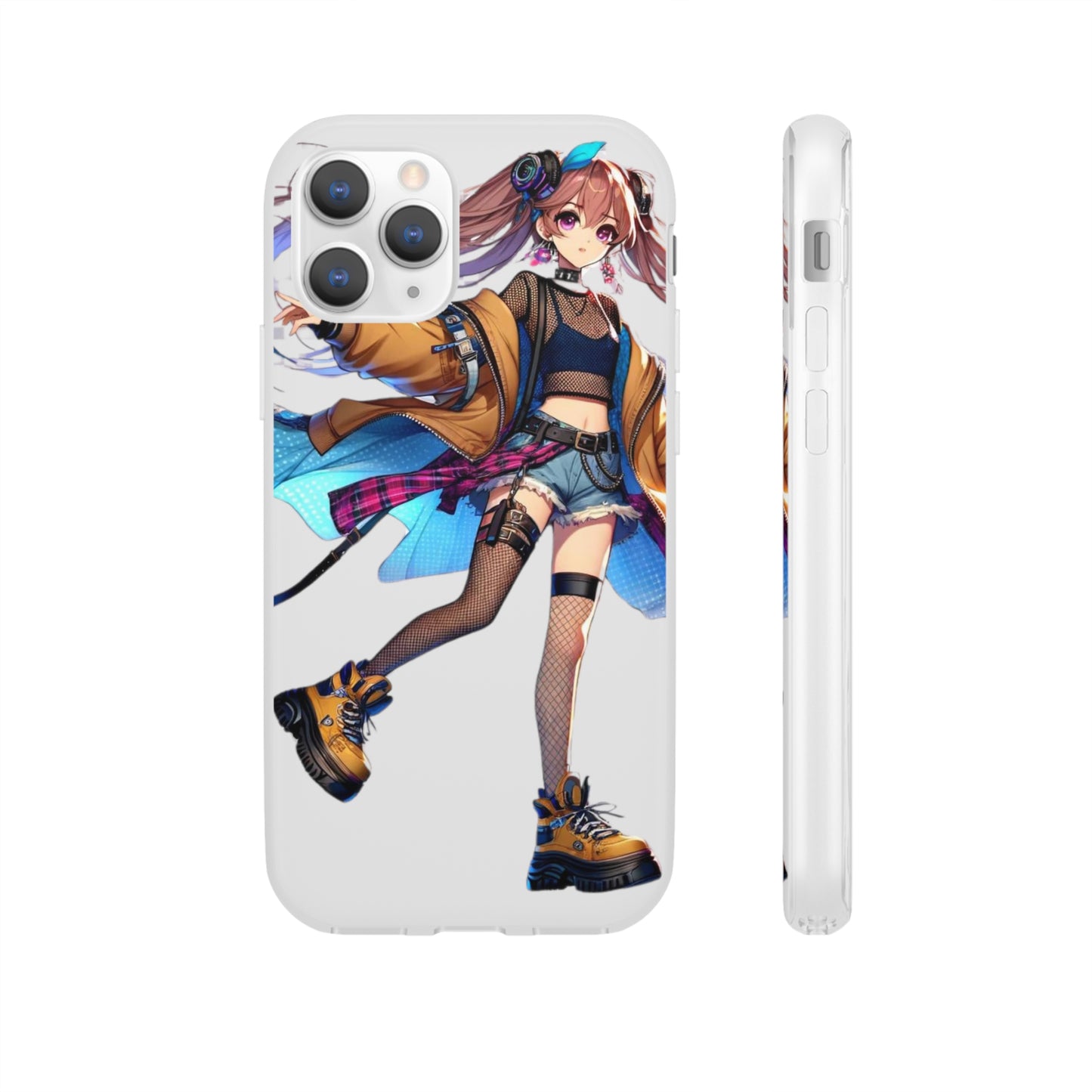 Tokyo Girl Flexi Phone Case Semi-transparent