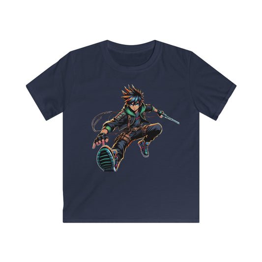 Kaito Tokyo Warrior Anime   T-shirt Navy