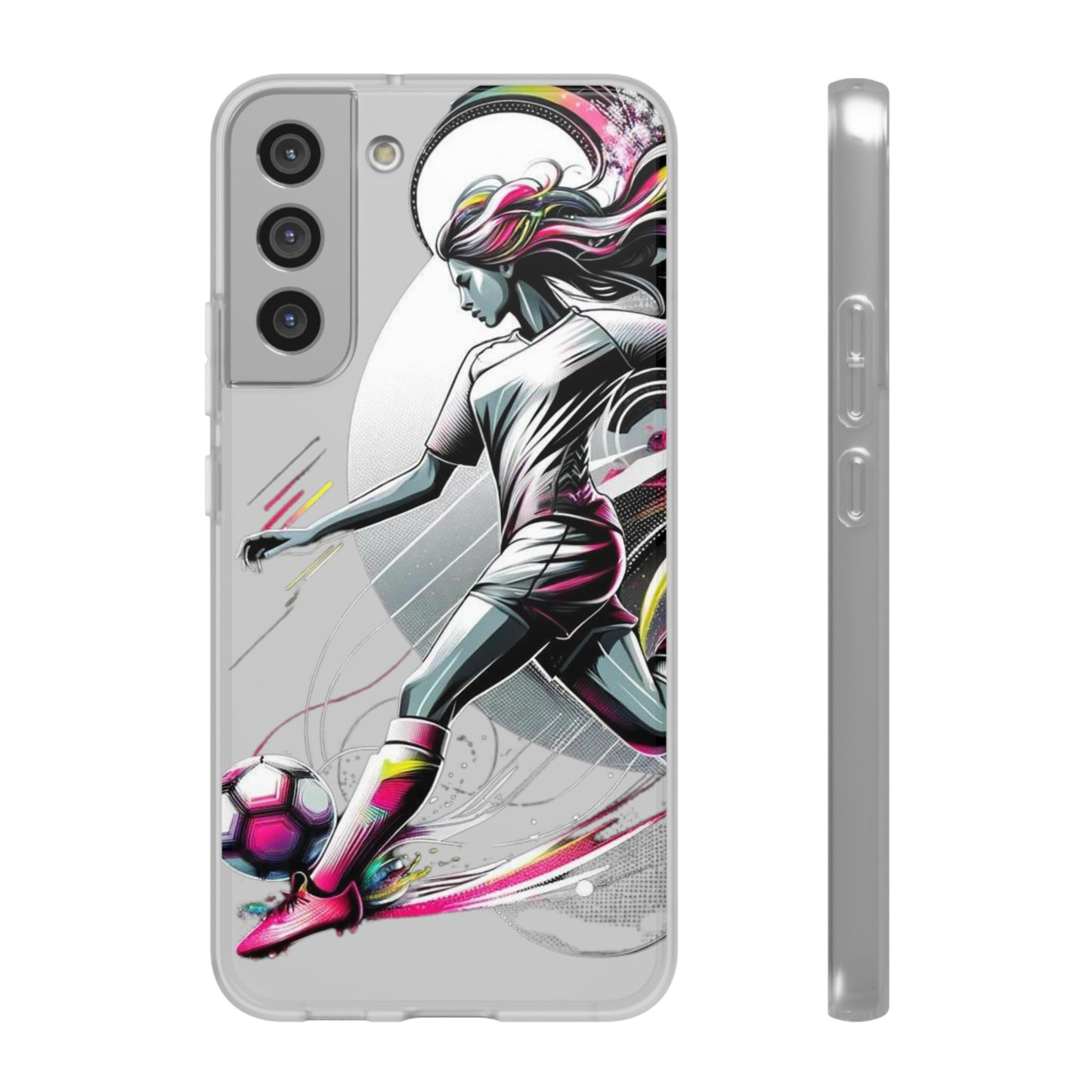 Football Magic Flexi Phone Case Semi-transparent