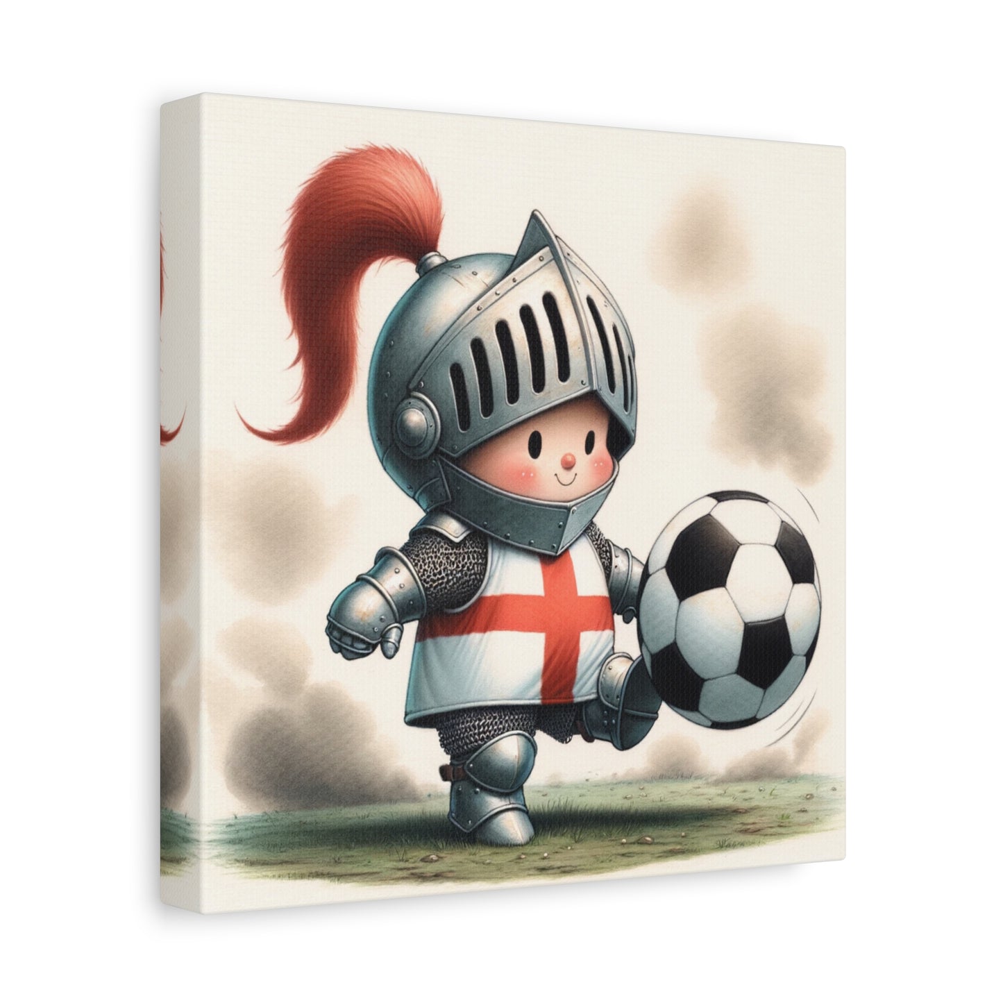 English baby Knight Matte Canvas, Stretched, 1.25"