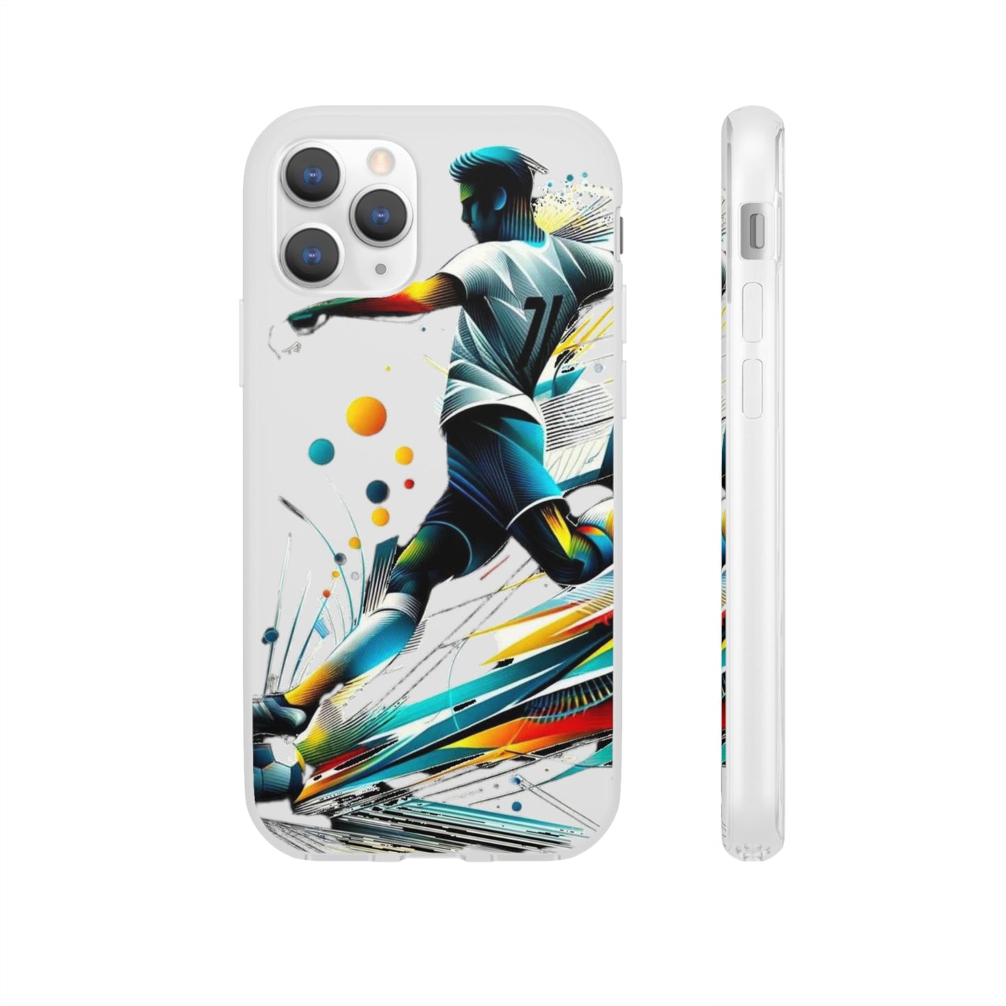 Football Magic Flexi Phone Case Semi-transparent