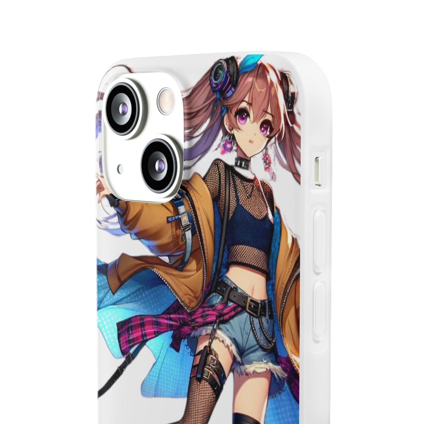 Tokyo Girl Flexi Phone Case Semi-transparent