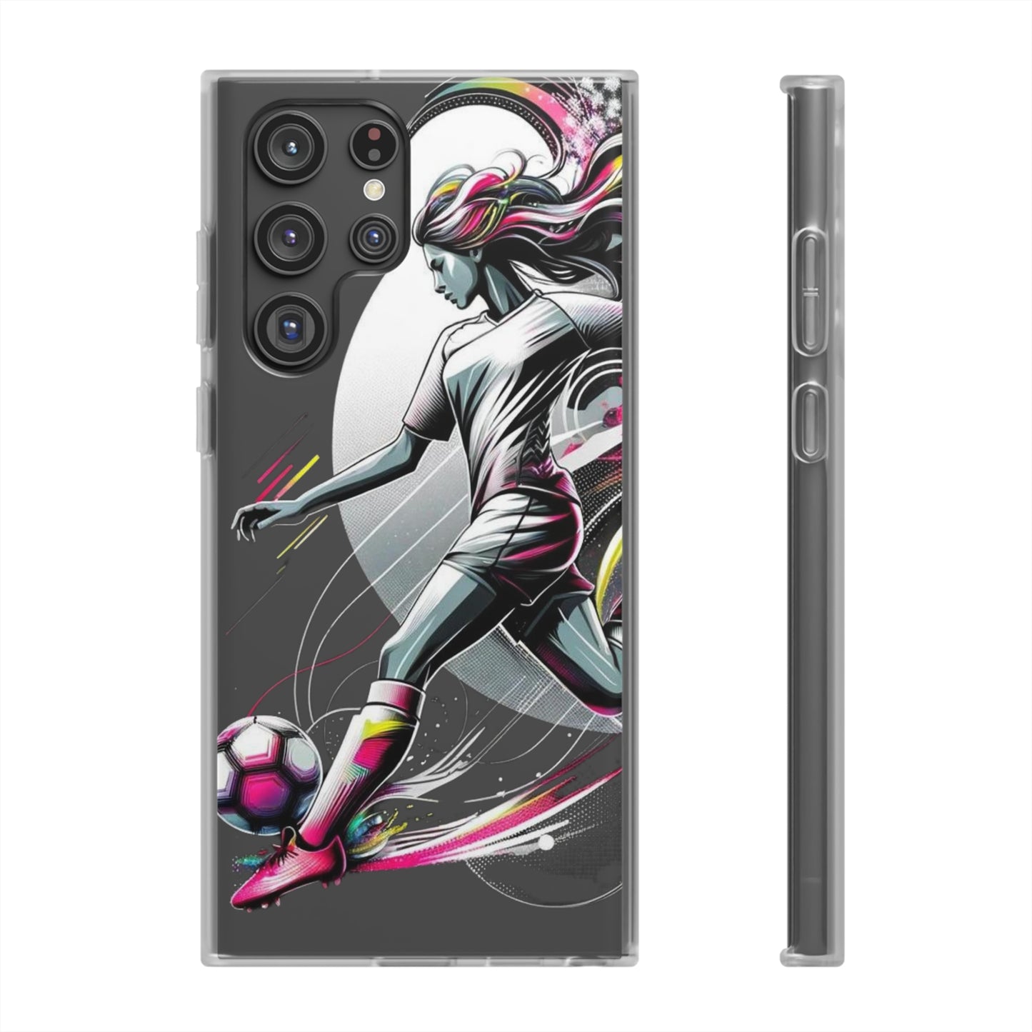 Football Magic Flexi Phone Case Semi-transparent