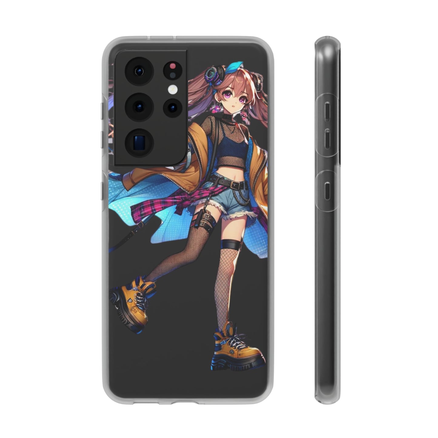 Tokyo Girl Flexi Phone Case Semi-transparent