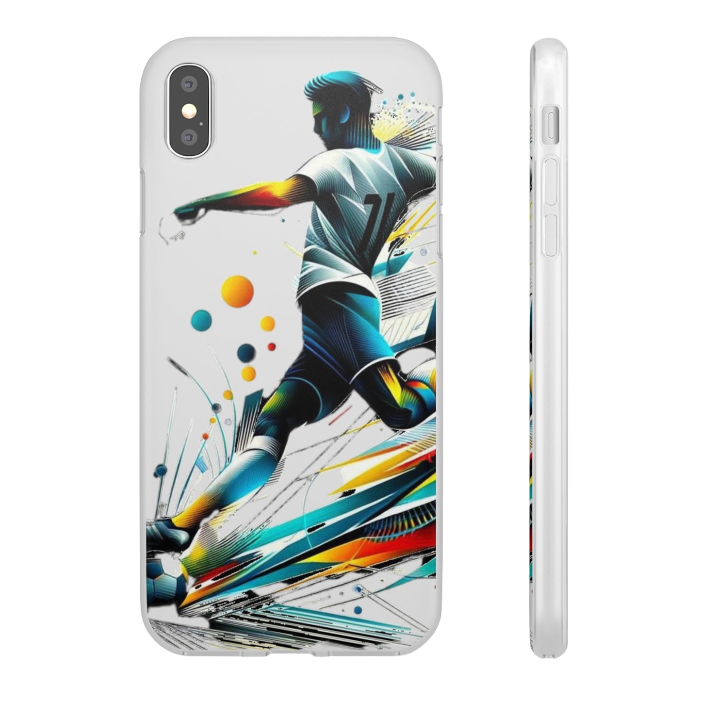 Football Magic Flexi Phone Case Semi-transparent