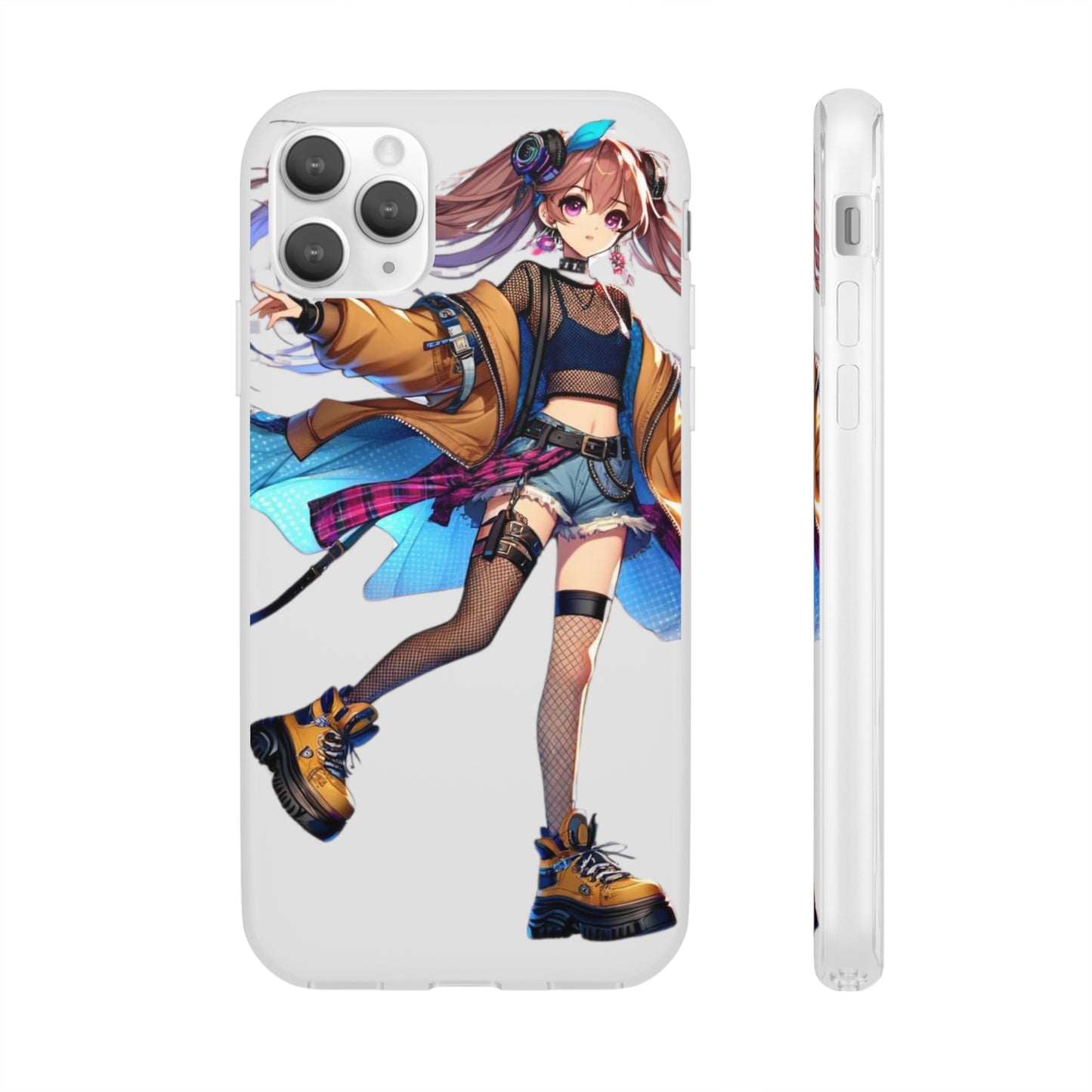 Tokyo Girl Flexi Phone Case Semi-transparent