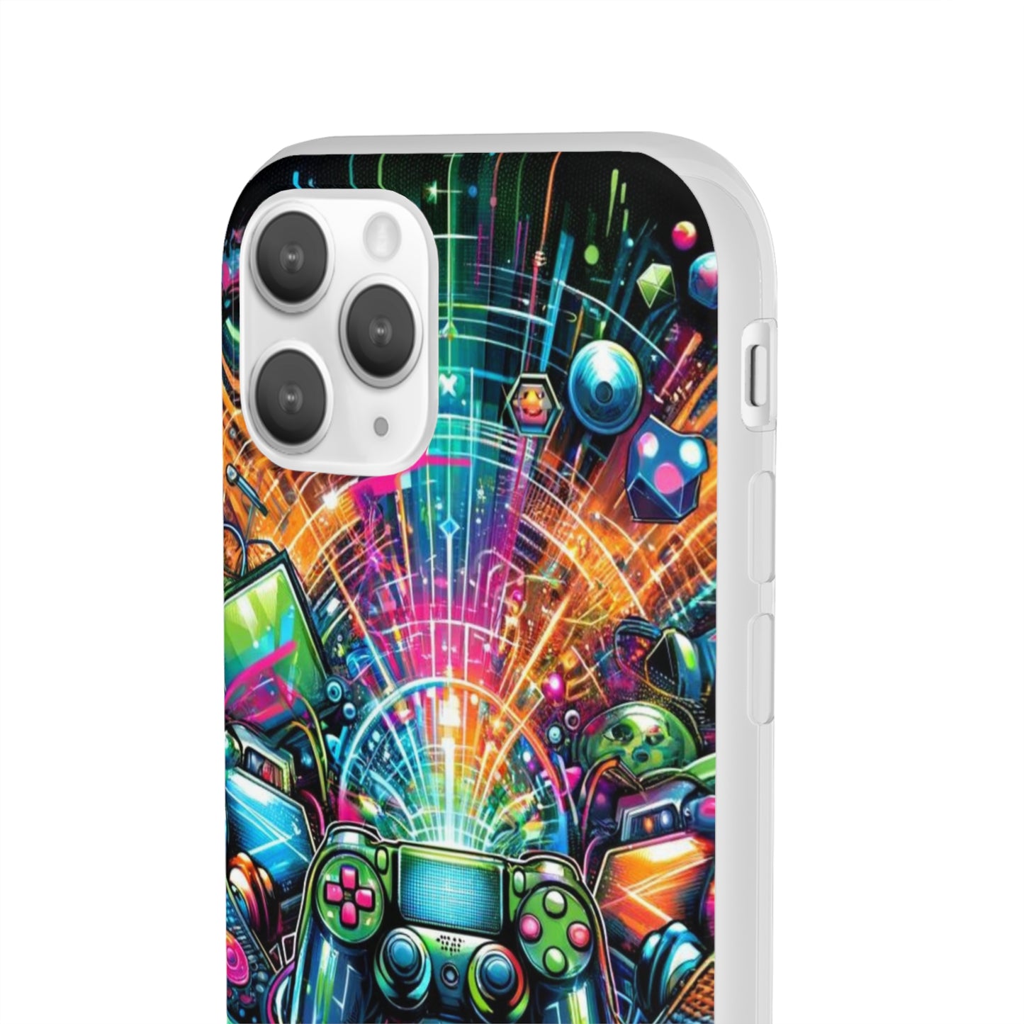 Gaming Flexi Phone Case Semi-transparent