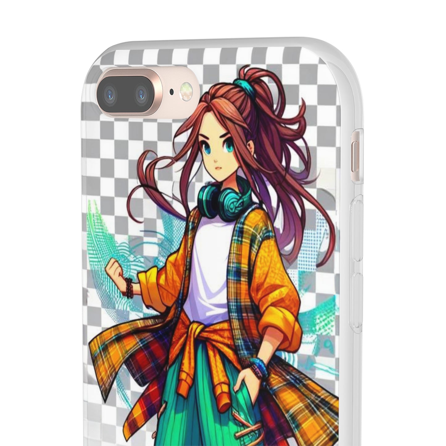 Tokyo Girl Flexi Phone Case Semi-transparent