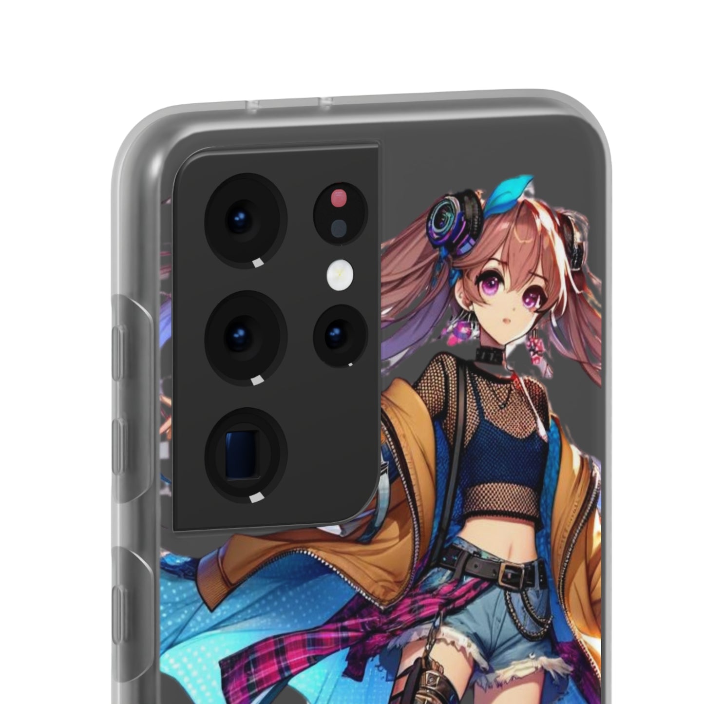 Tokyo Girl Flexi Phone Case Semi-transparent