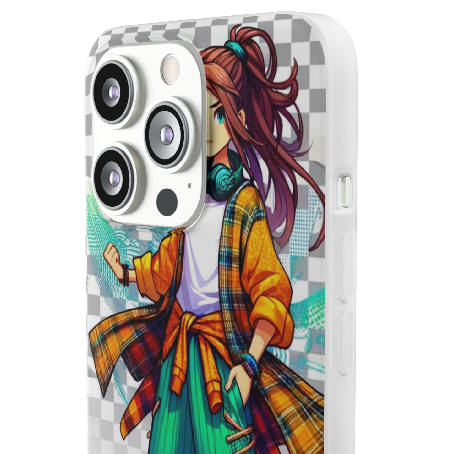 Tokyo Girl Flexi Phone Case Semi-transparent