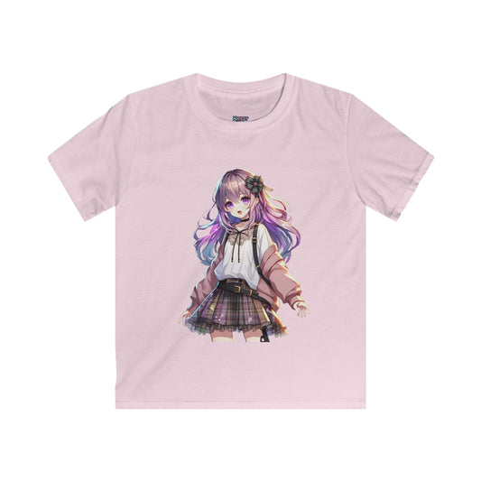 Tokyo Girl Anime T-shirt Light Pink