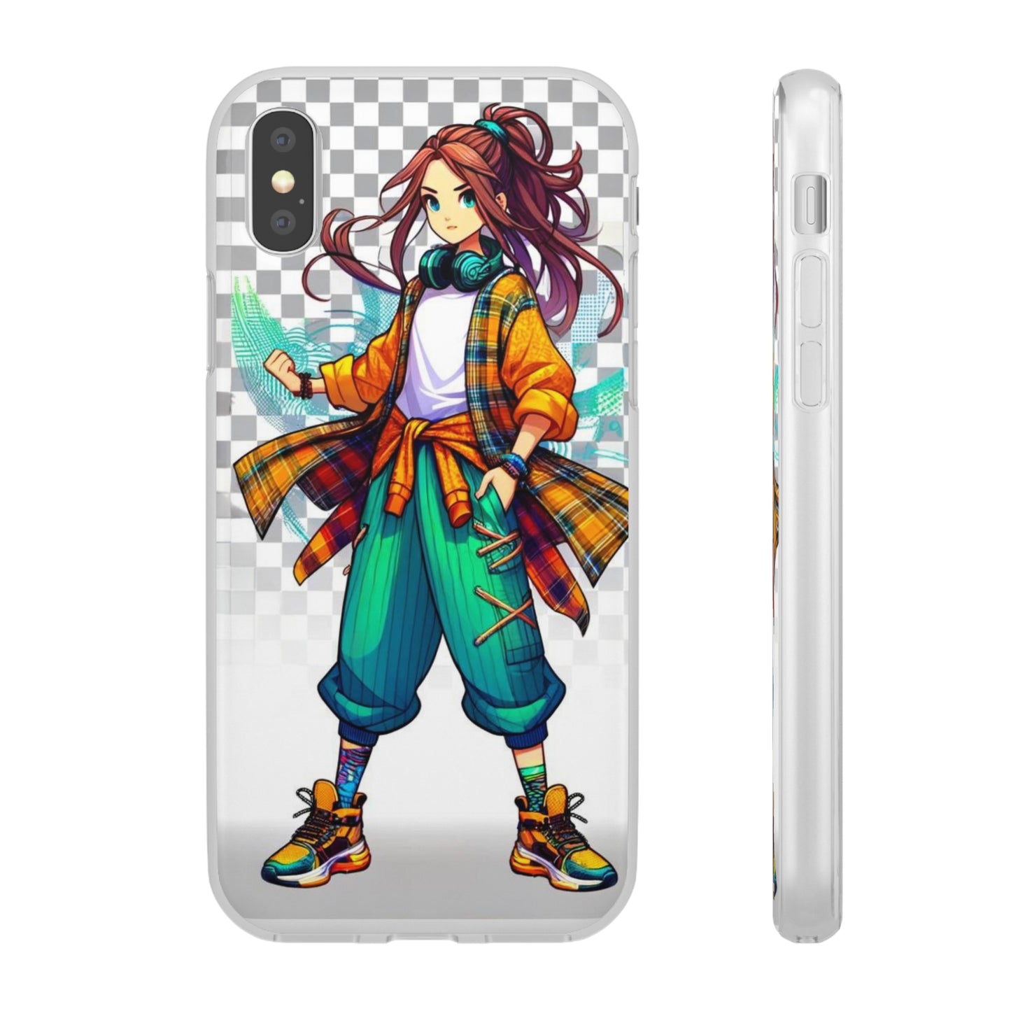 Tokyo Girl Flexi Phone Case Semi-transparent