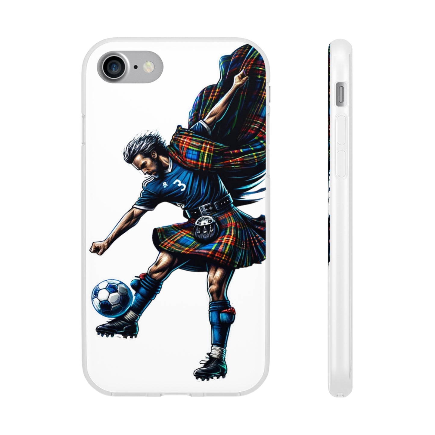 Scottish footballer Flexi Case Semi-transparent