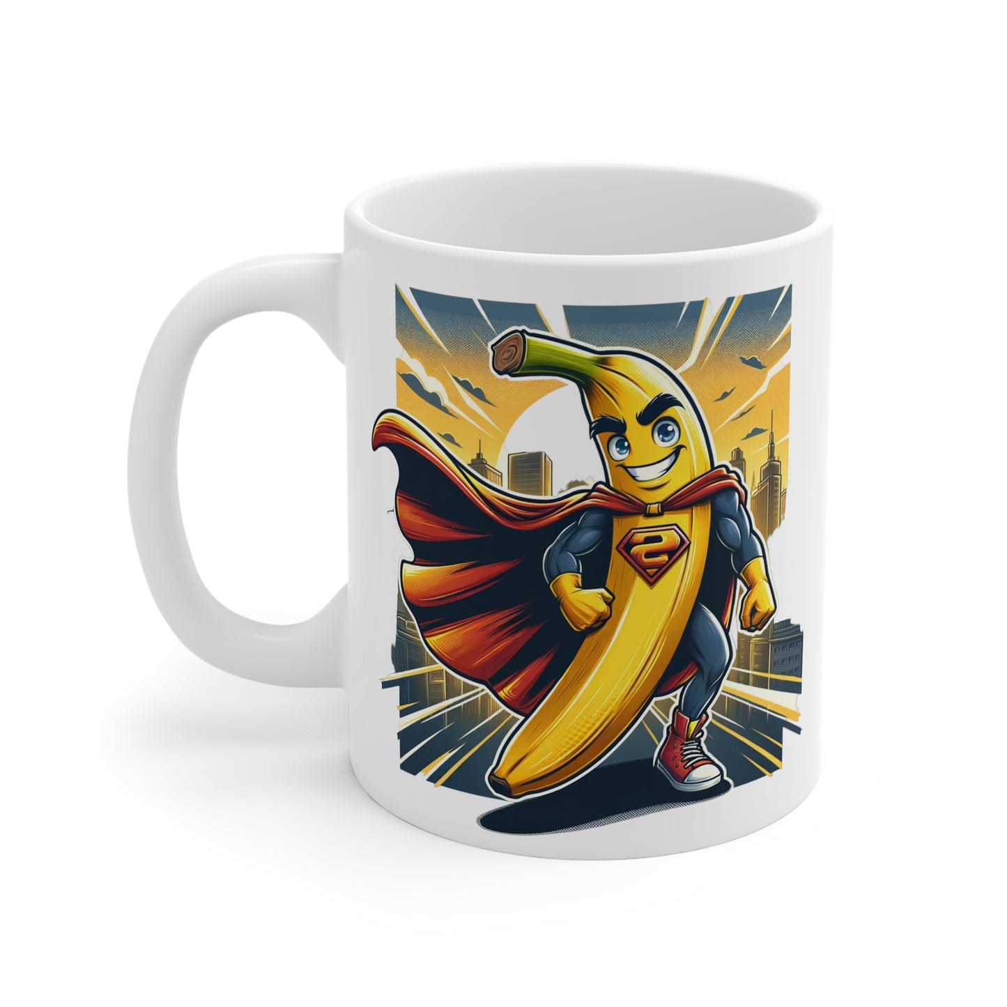 Super Banana 11oz White Mug