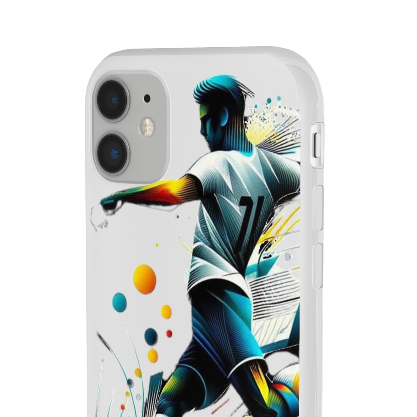 Football Magic Flexi Phone Case Semi-transparent