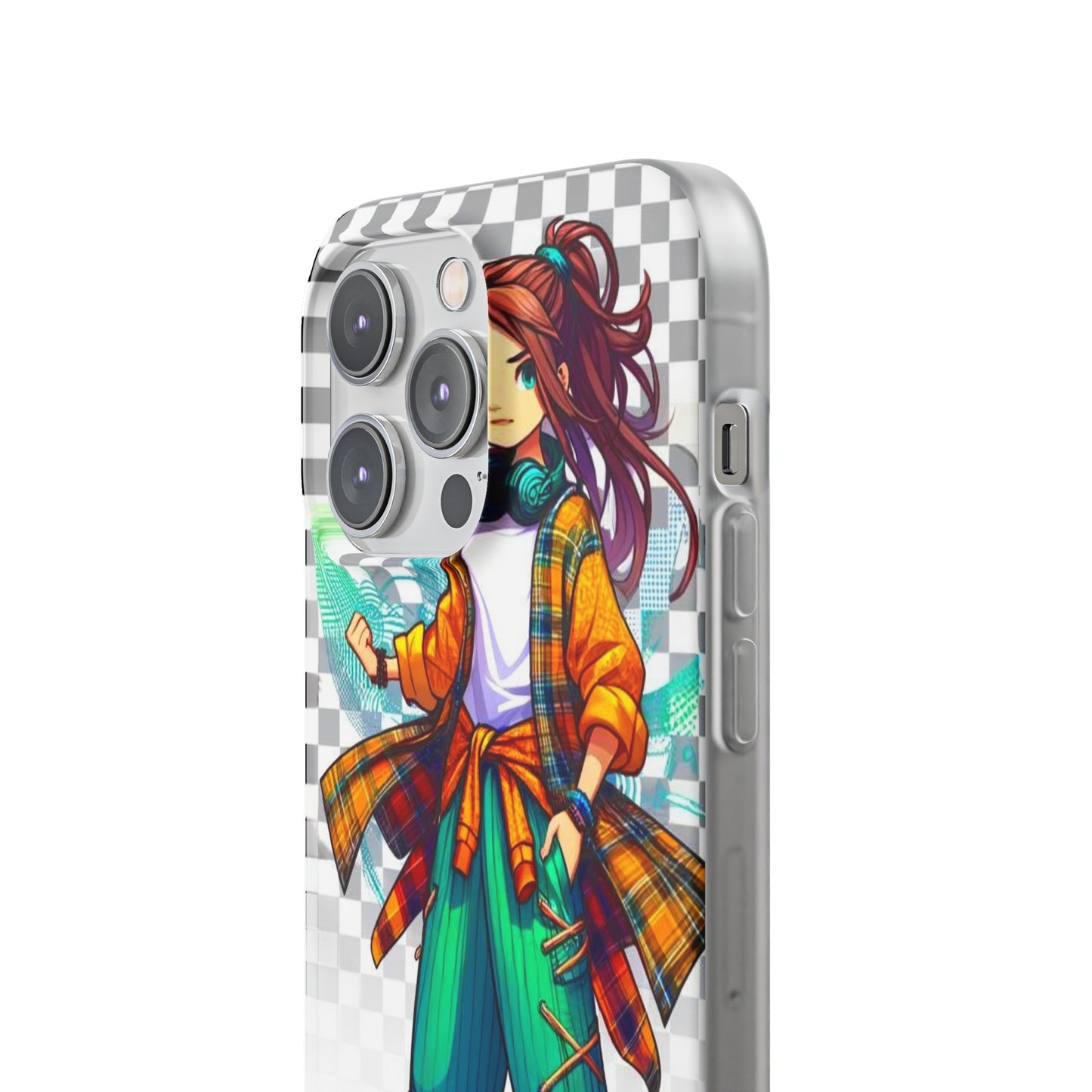 Tokyo Girl Flexi Phone Case Semi-transparent