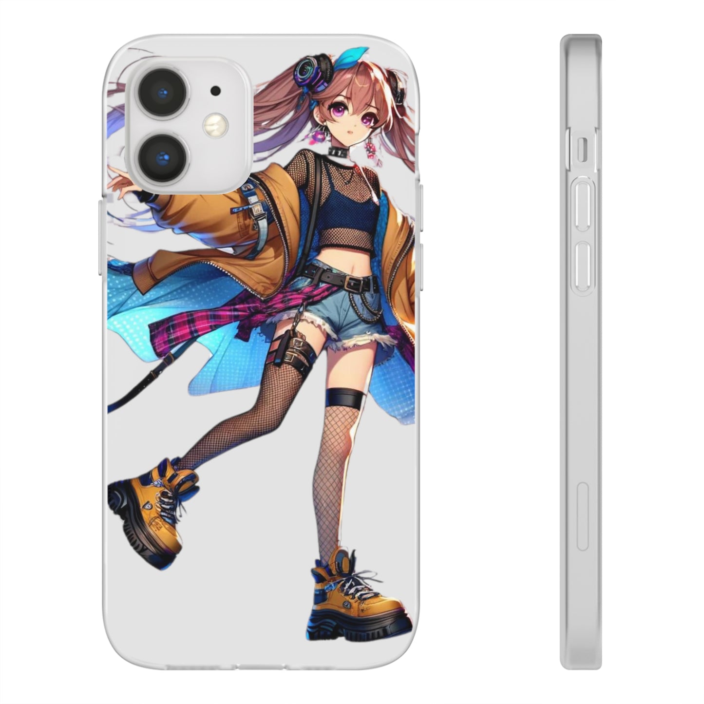 Tokyo Girl Flexi Phone Case Semi-transparent