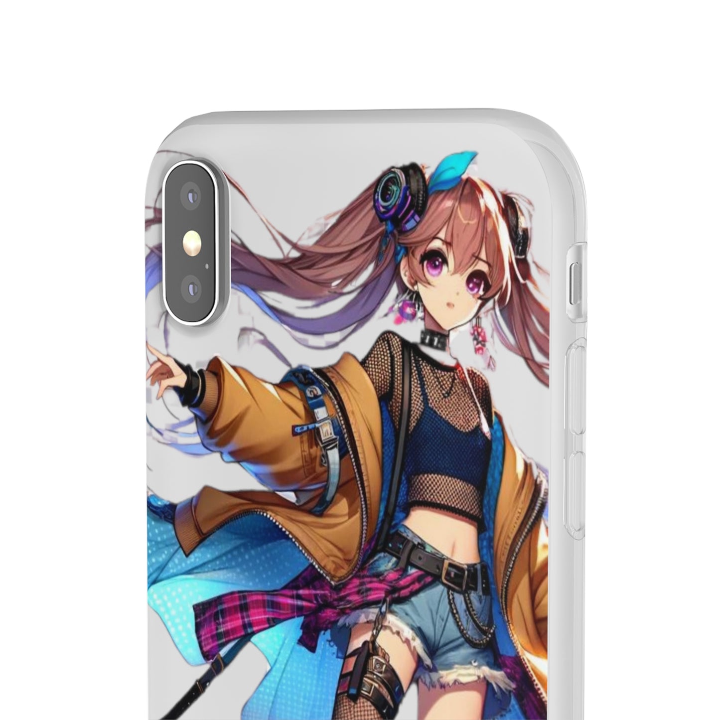 Tokyo Girl Flexi Phone Case Semi-transparent