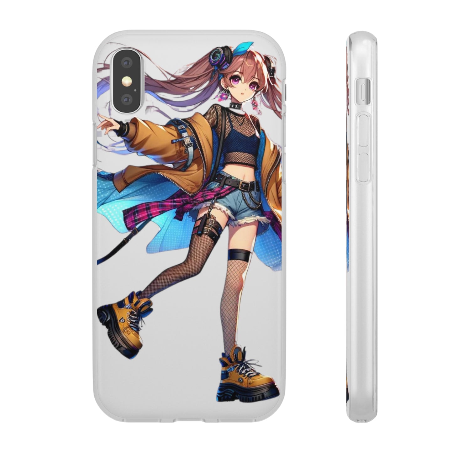 Tokyo Girl Flexi Phone Case Semi-transparent