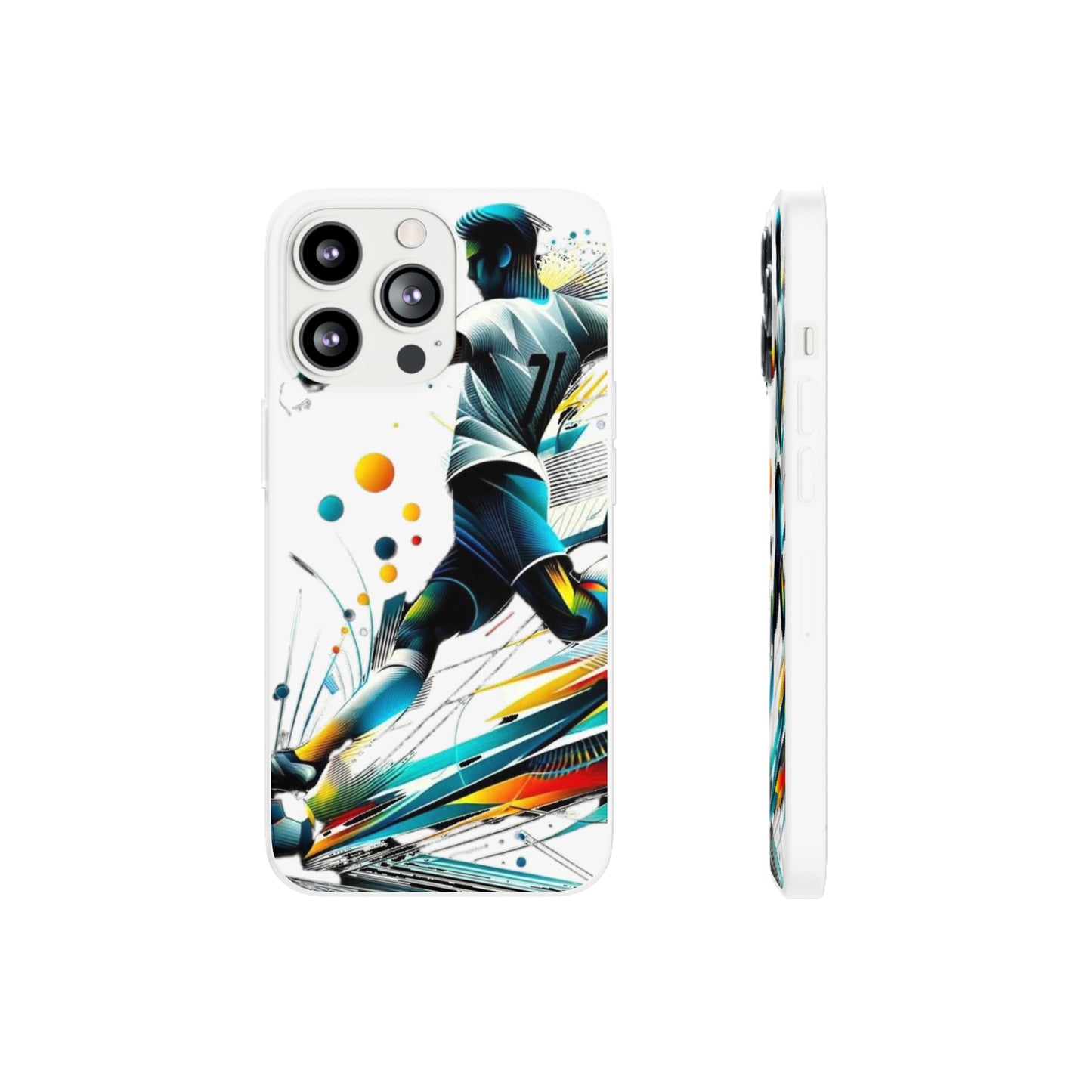 Football Magic Flexi Phone Case Semi-transparent