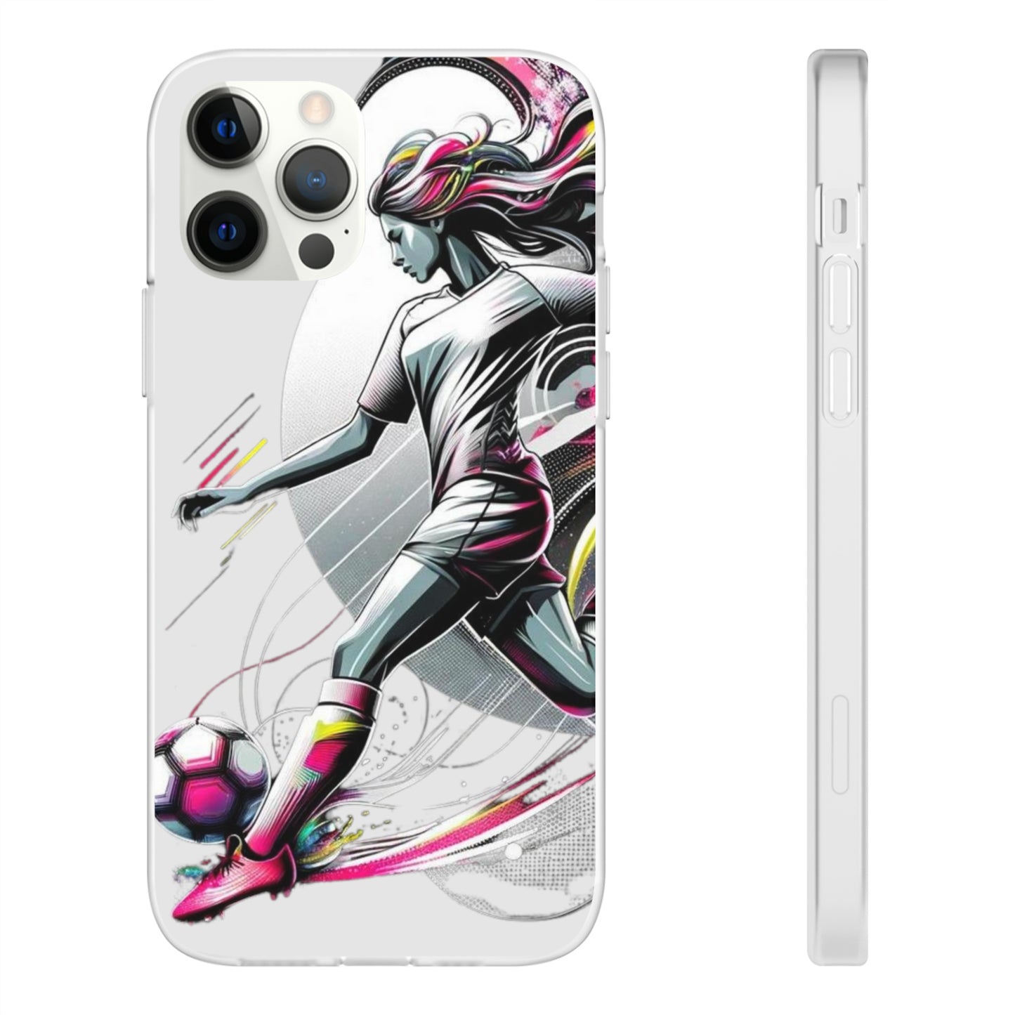 Football Magic Flexi Phone Case Semi-transparent