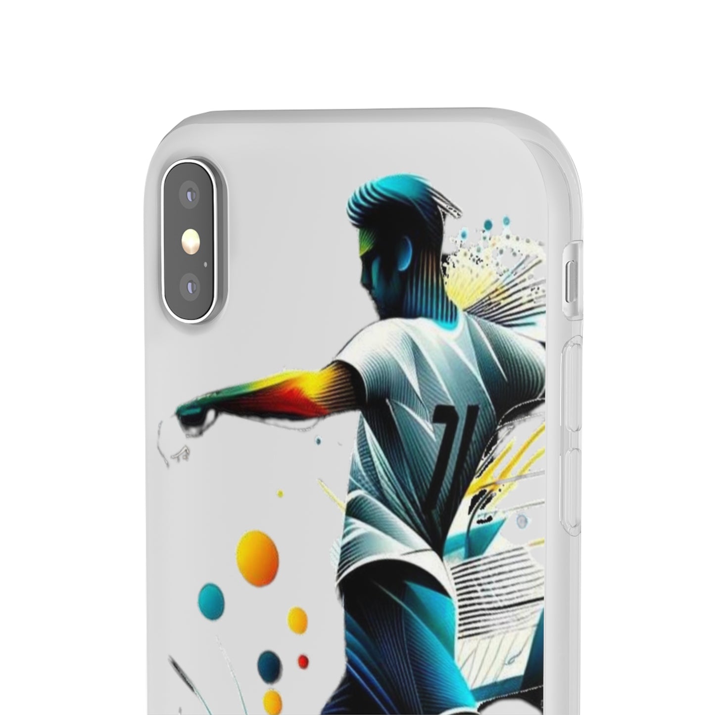 Football Magic Flexi Phone Case Semi-transparent