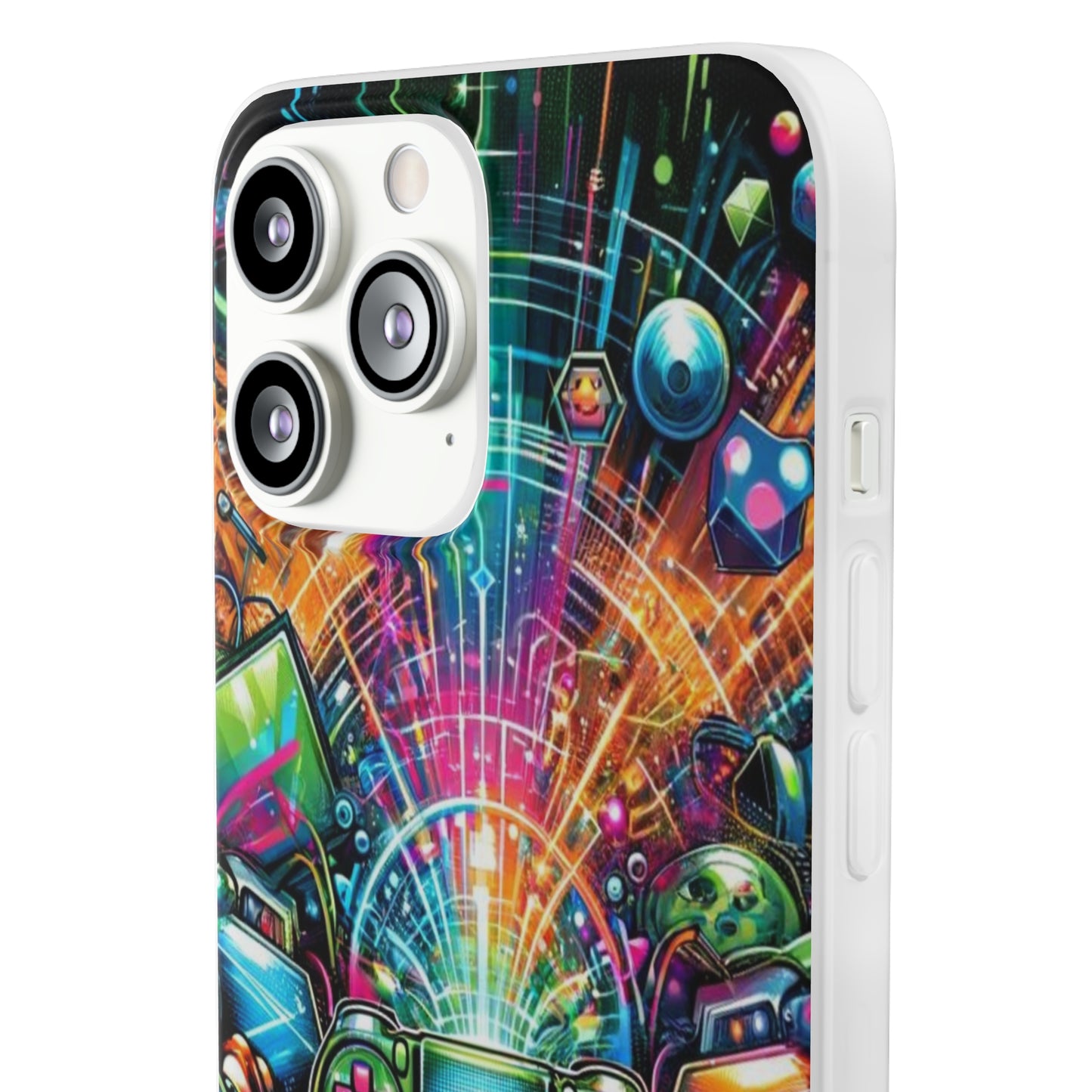 Gaming Flexi Phone Case Semi-transparent