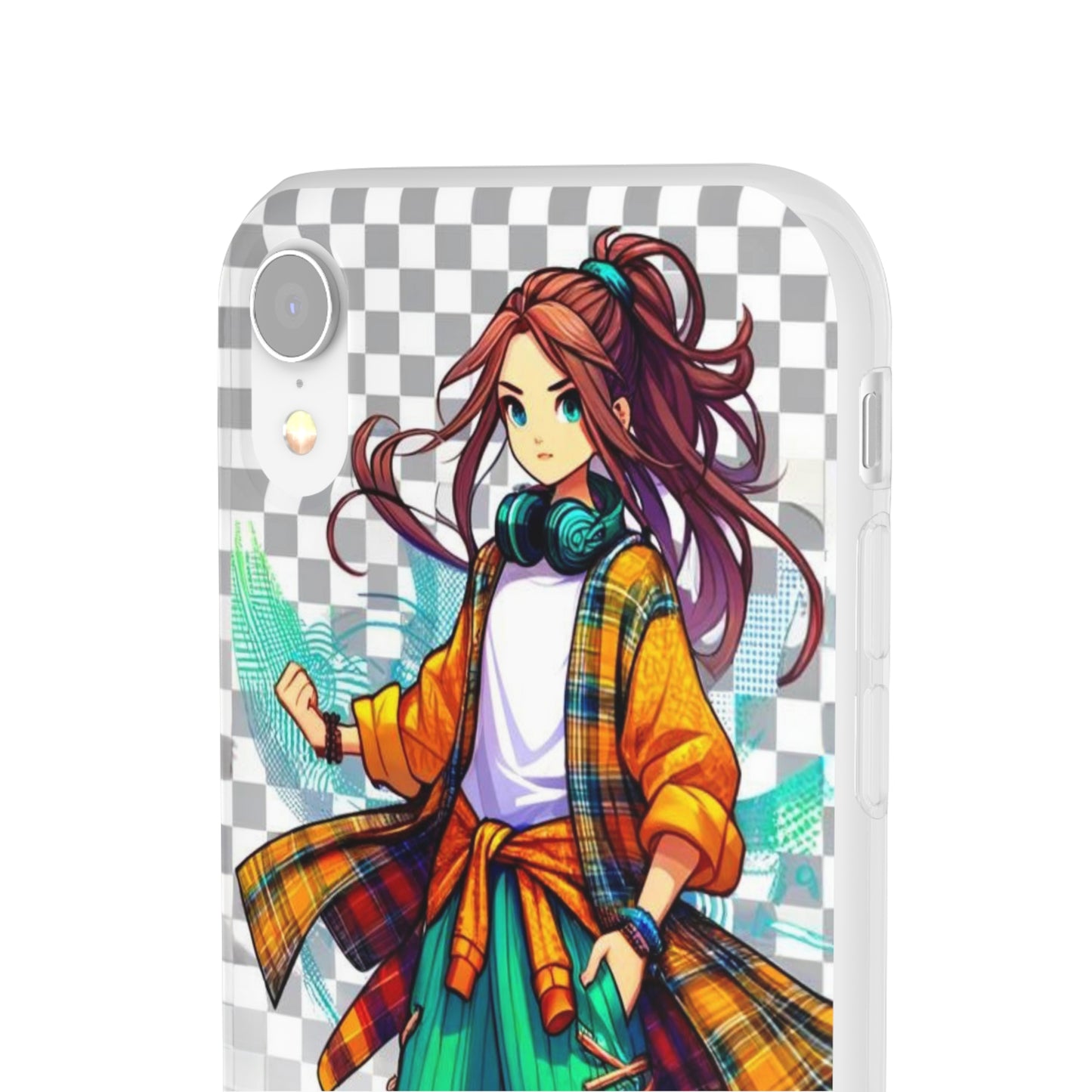 Tokyo Girl Flexi Phone Case Semi-transparent