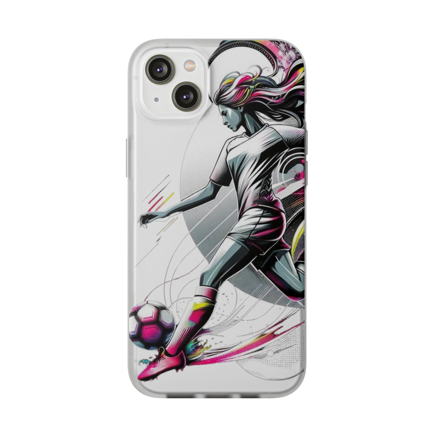 Football Magic Flexi Phone Case Semi-transparent