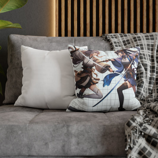 Tokyo Fight Square Poly Canvas Pillowcase