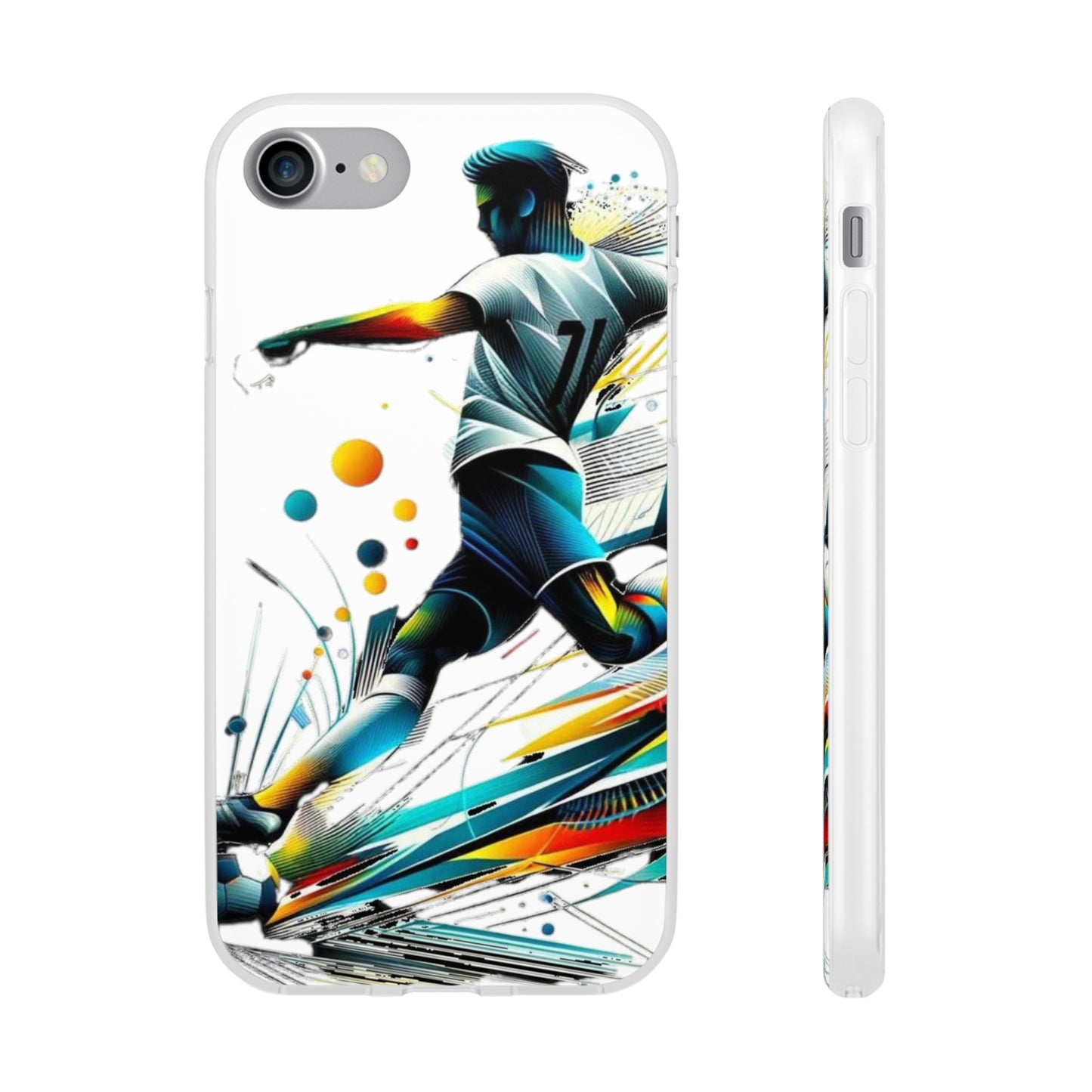 Football Magic Flexi Phone Case Semi-transparent