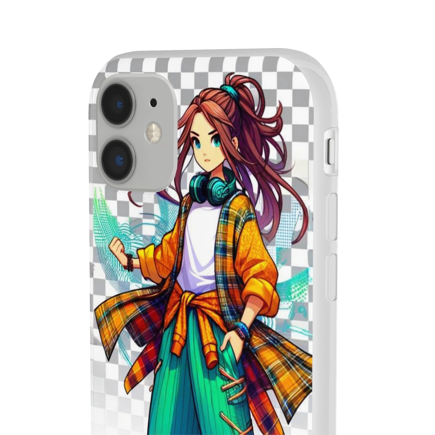 Tokyo Girl Flexi Phone Case Semi-transparent