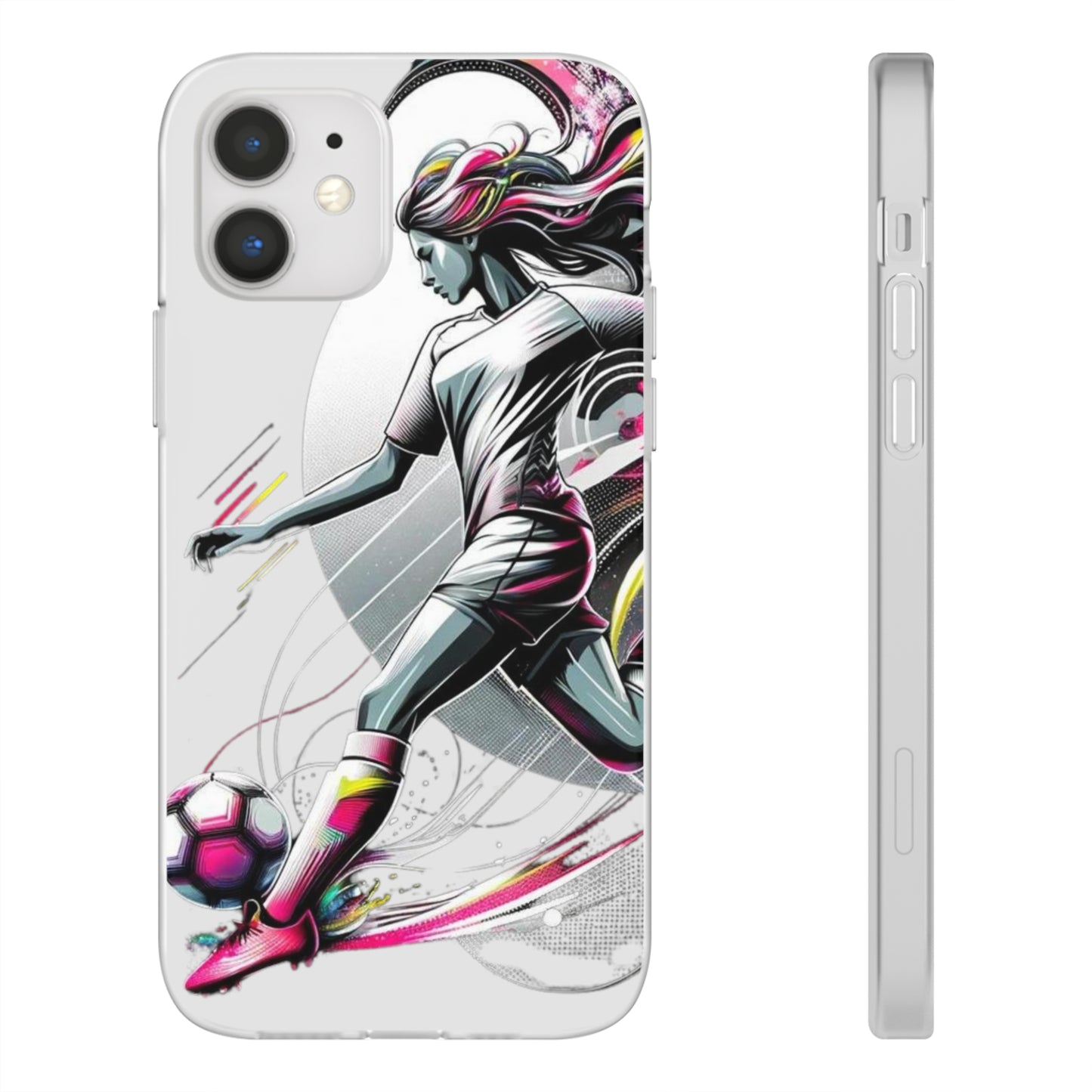 Football Magic Flexi Phone Case Semi-transparent