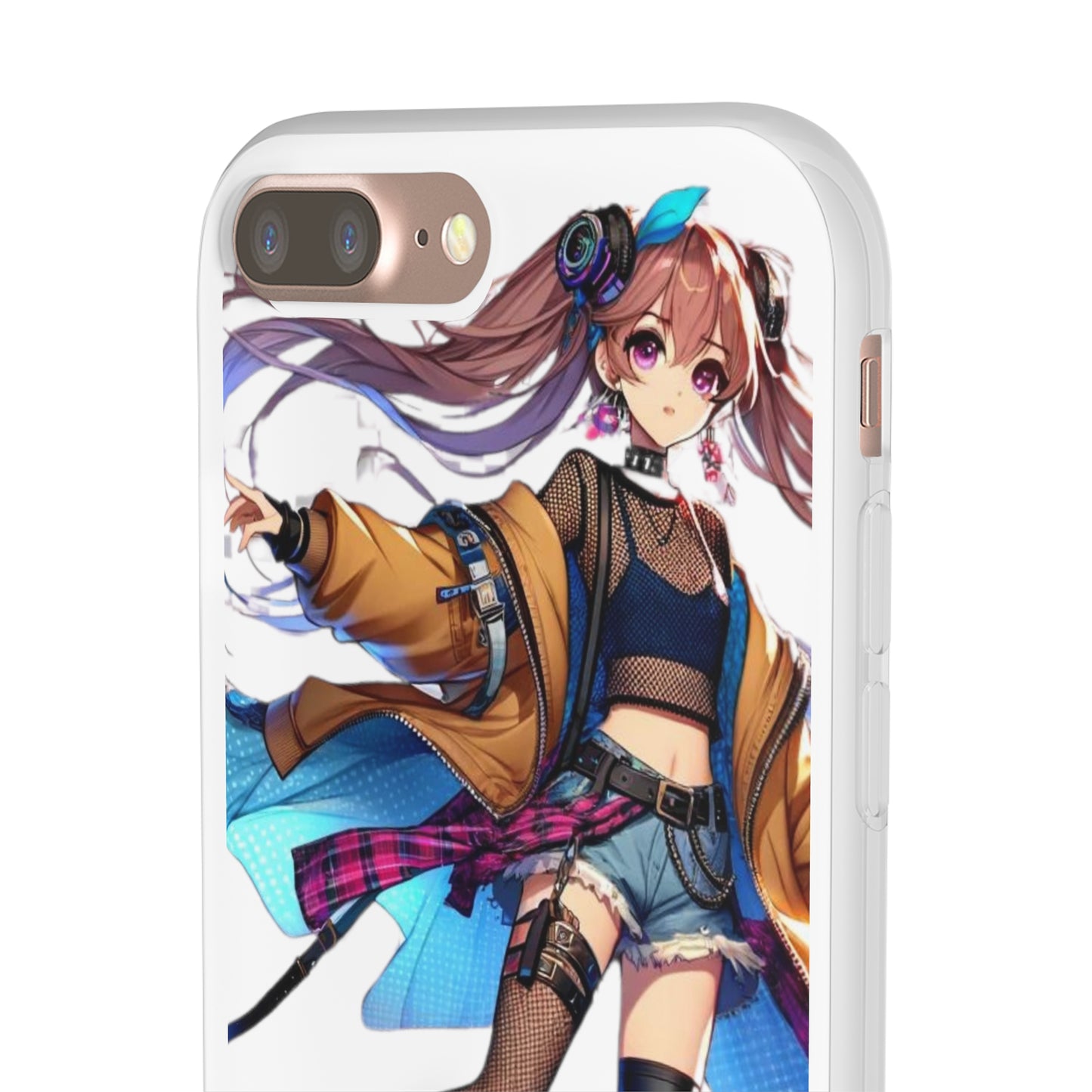 Tokyo Girl Flexi Phone Case Semi-transparent