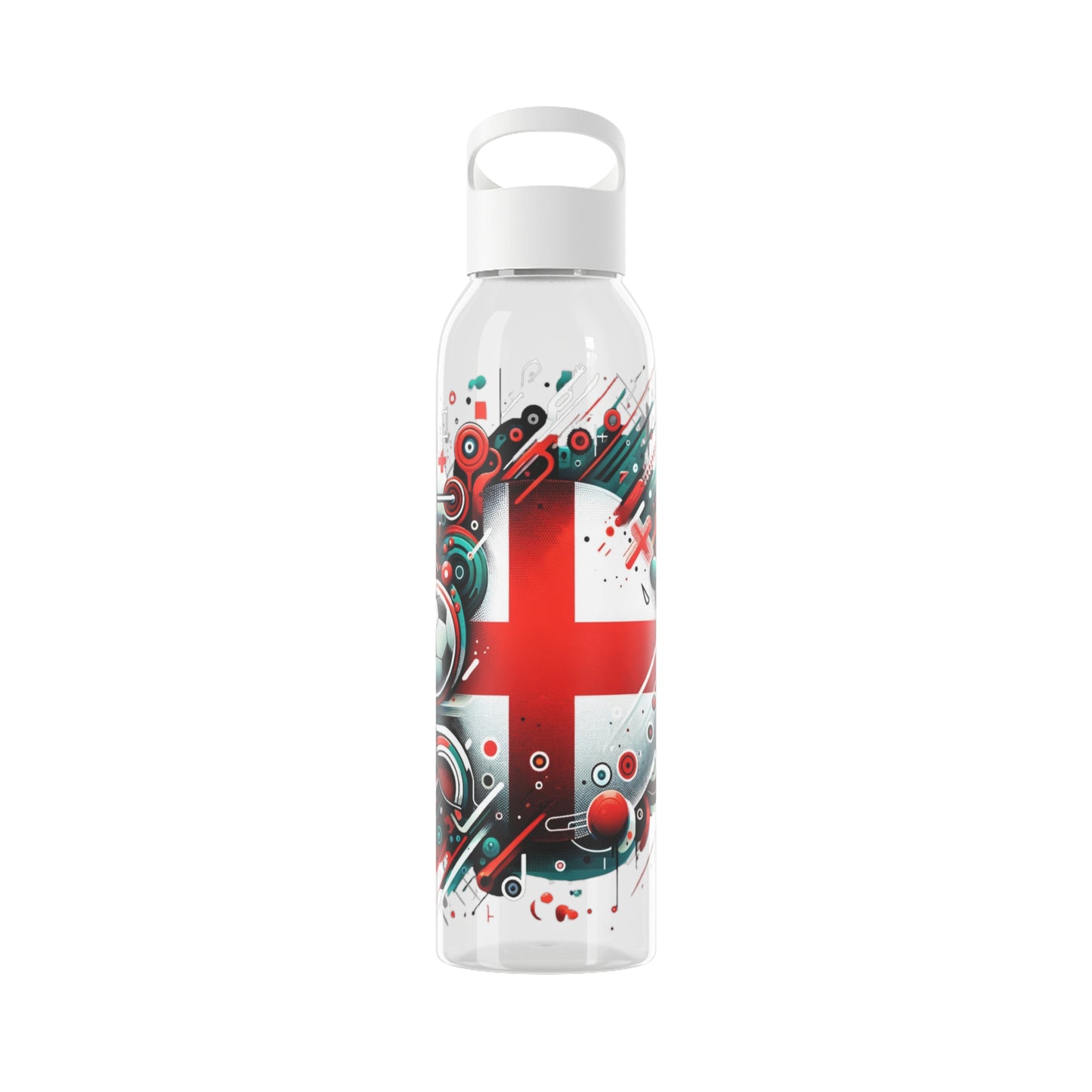 English Football Sky Water Bottle