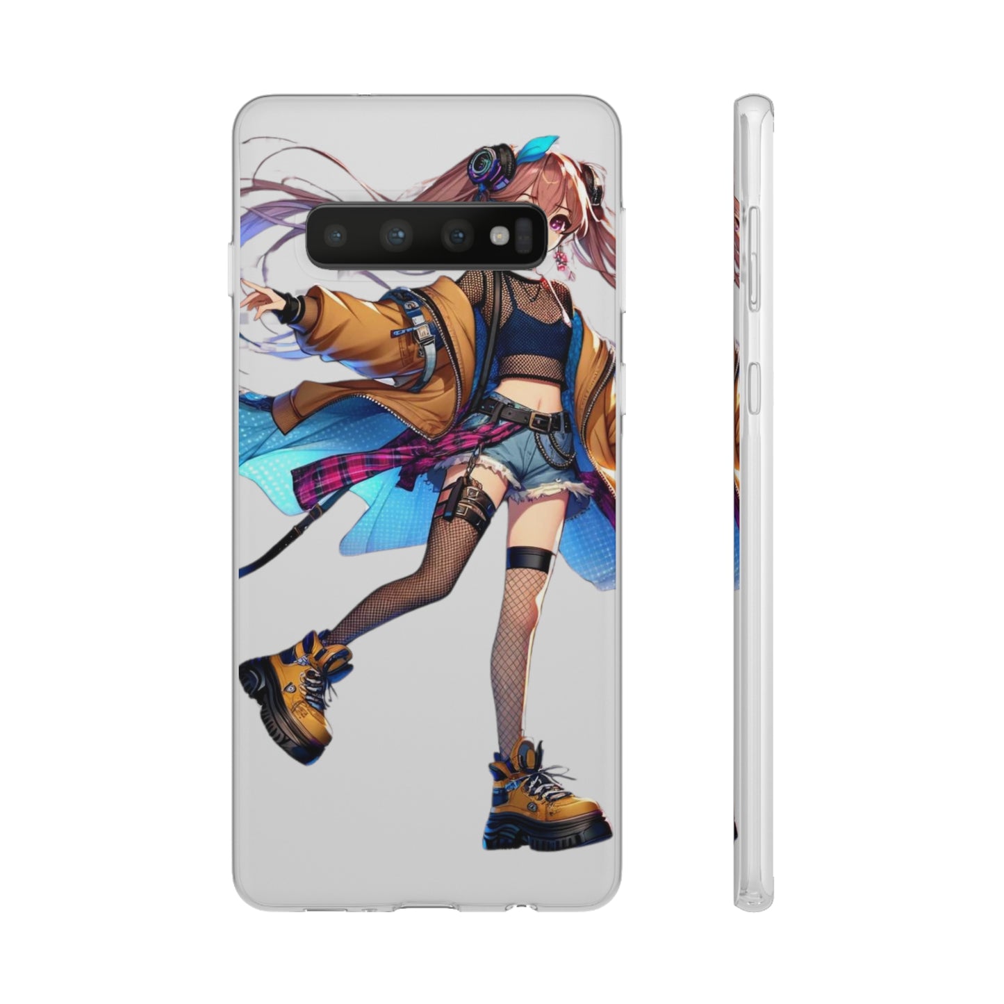 Tokyo Girl Flexi Phone Case Semi-transparent