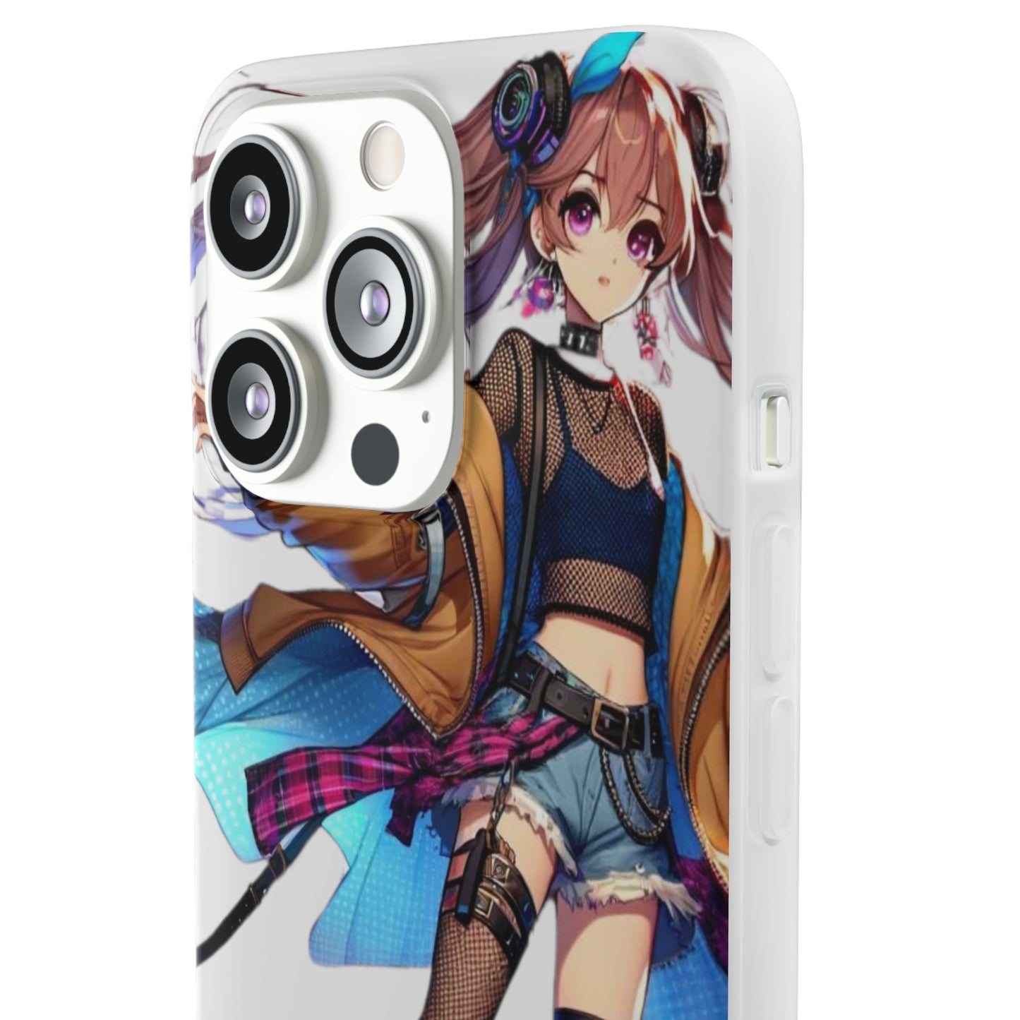 Tokyo Girl Flexi Phone Case Semi-transparent