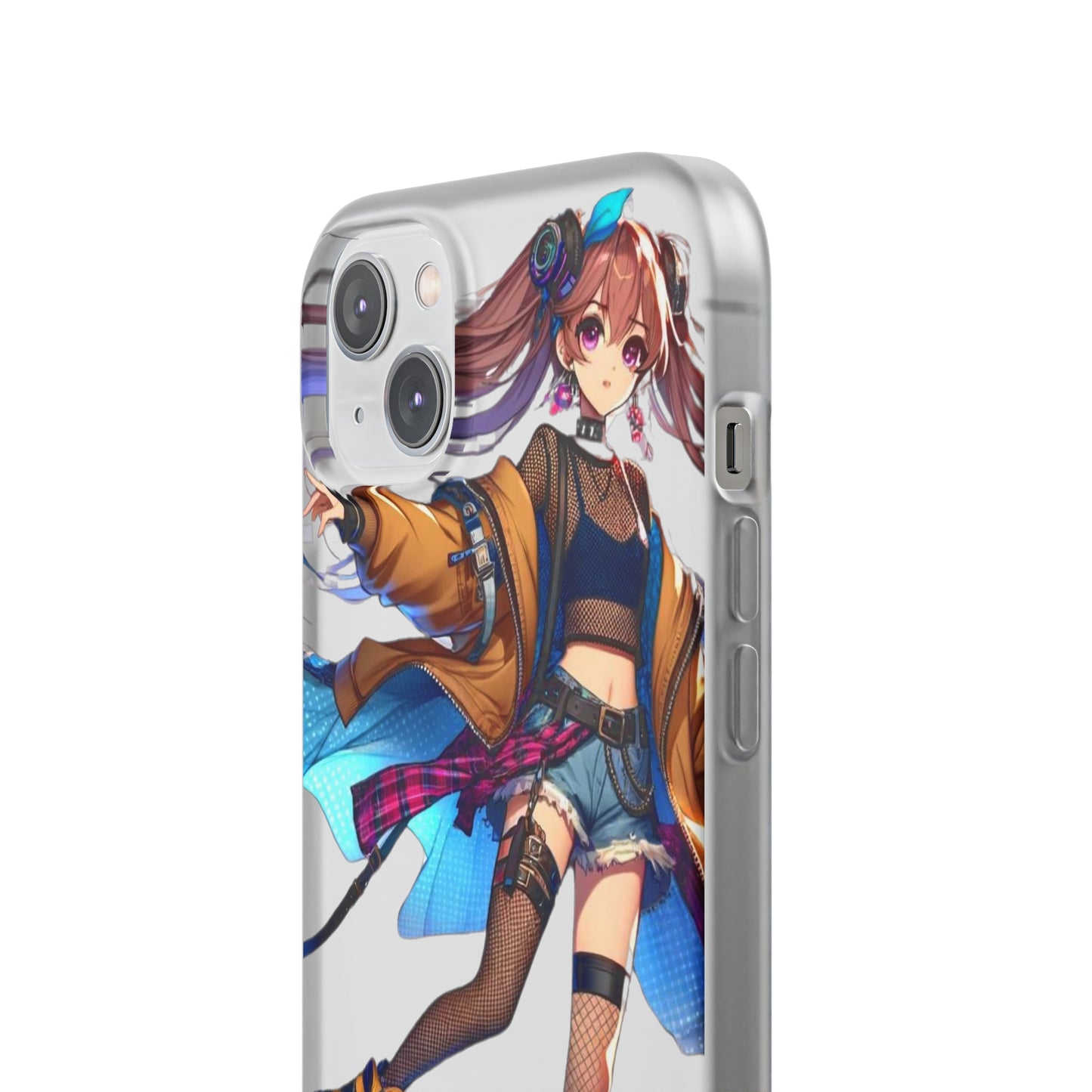 Tokyo Girl Flexi Phone Case Semi-transparent