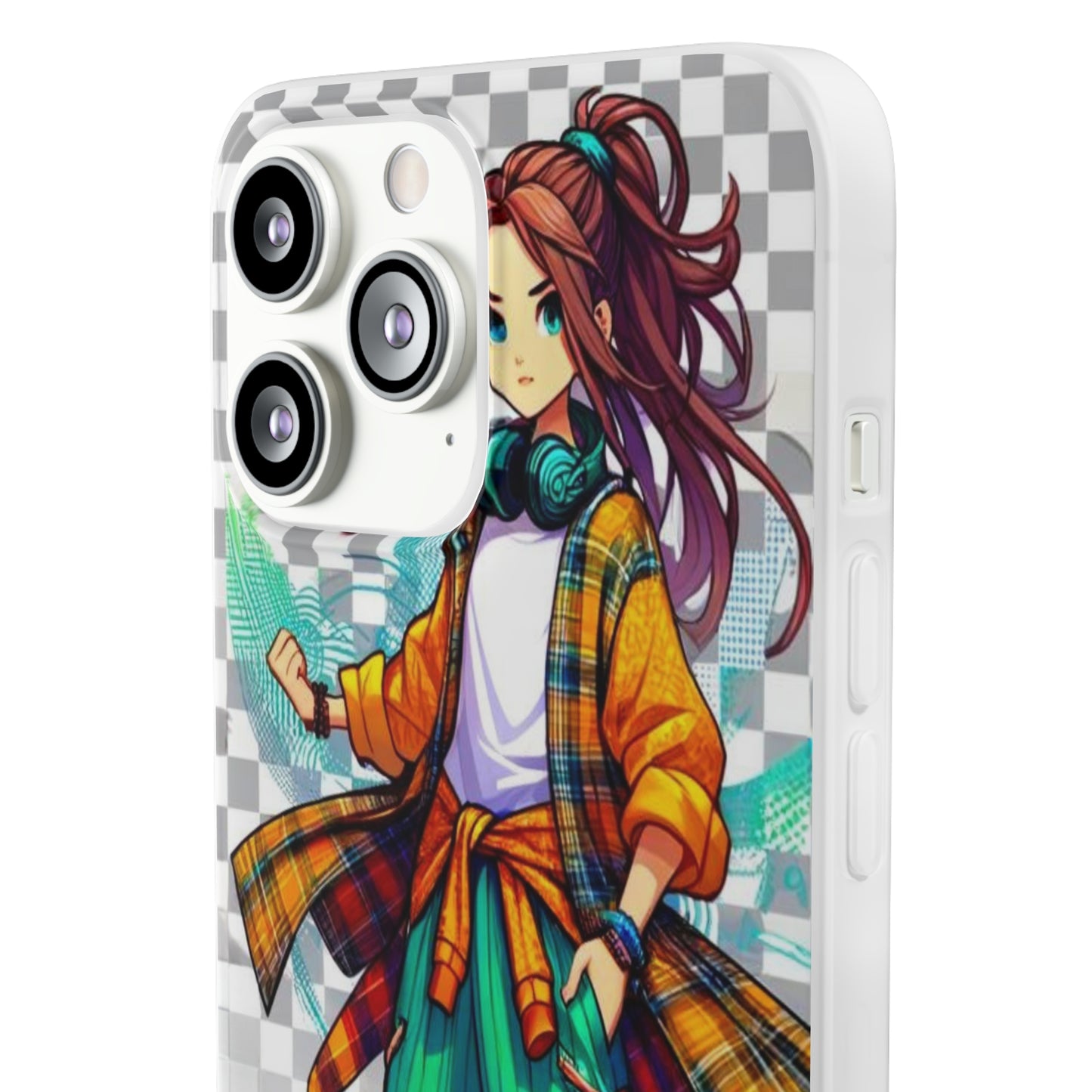 Tokyo Girl Flexi Phone Case Semi-transparent