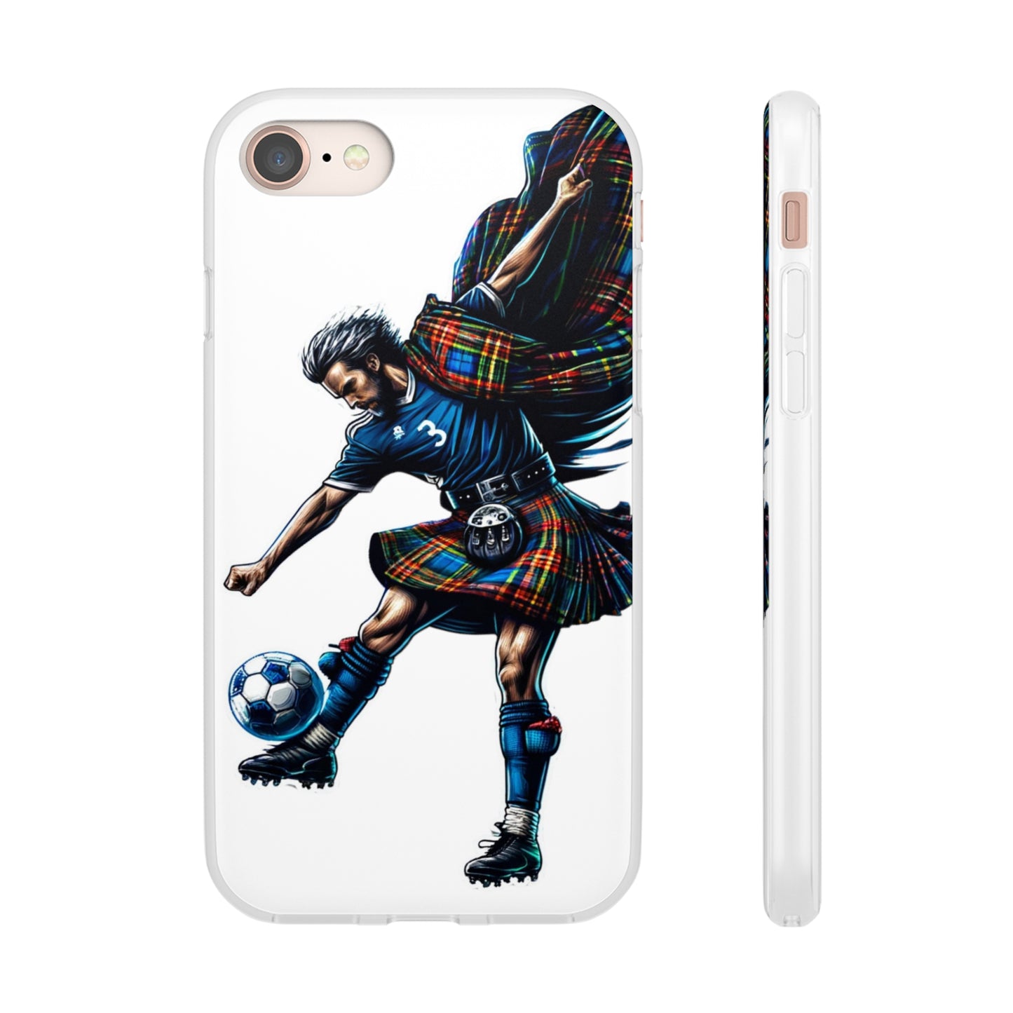 Scottish footballer Flexi Case Semi-transparent