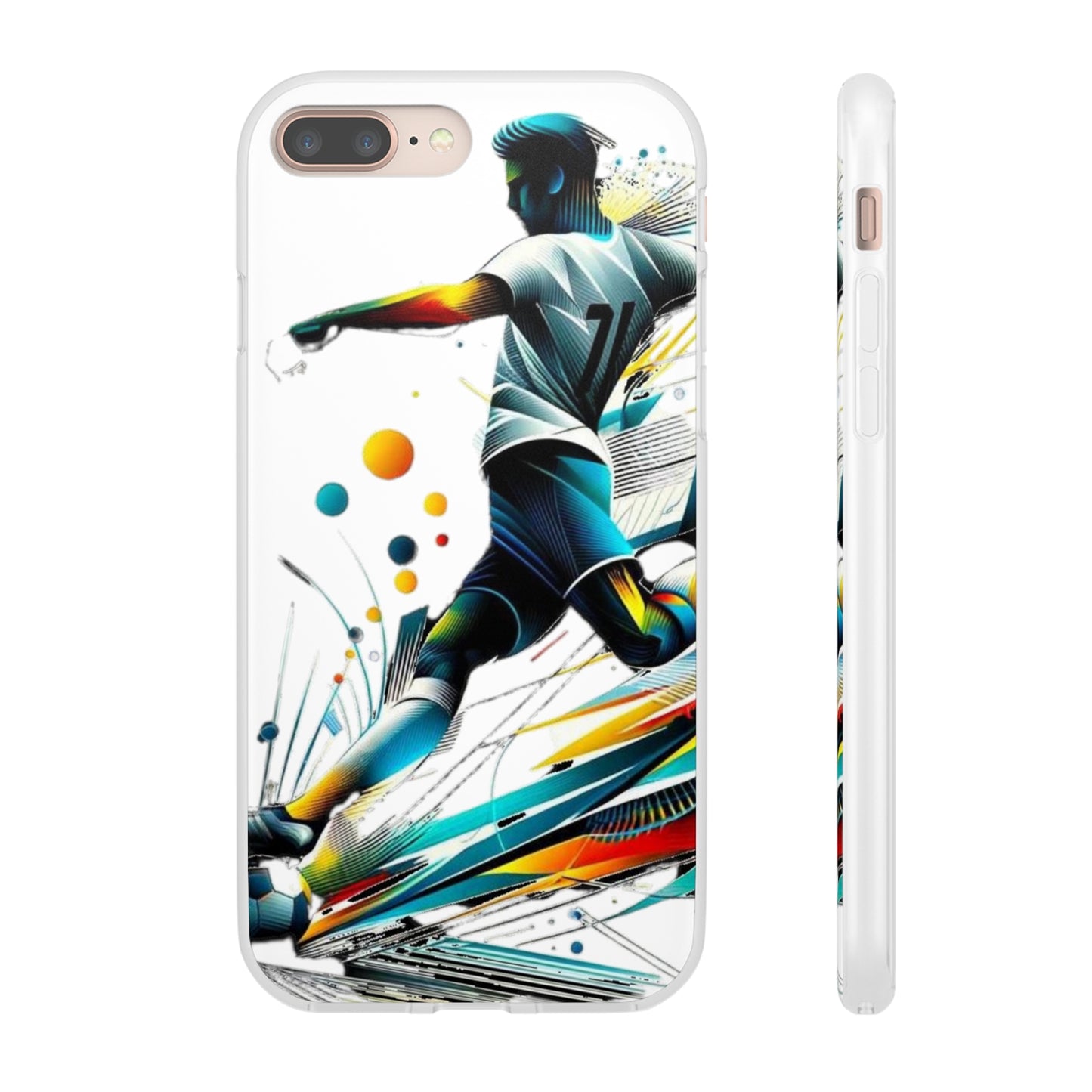 Football Magic Flexi Phone Case Semi-transparent