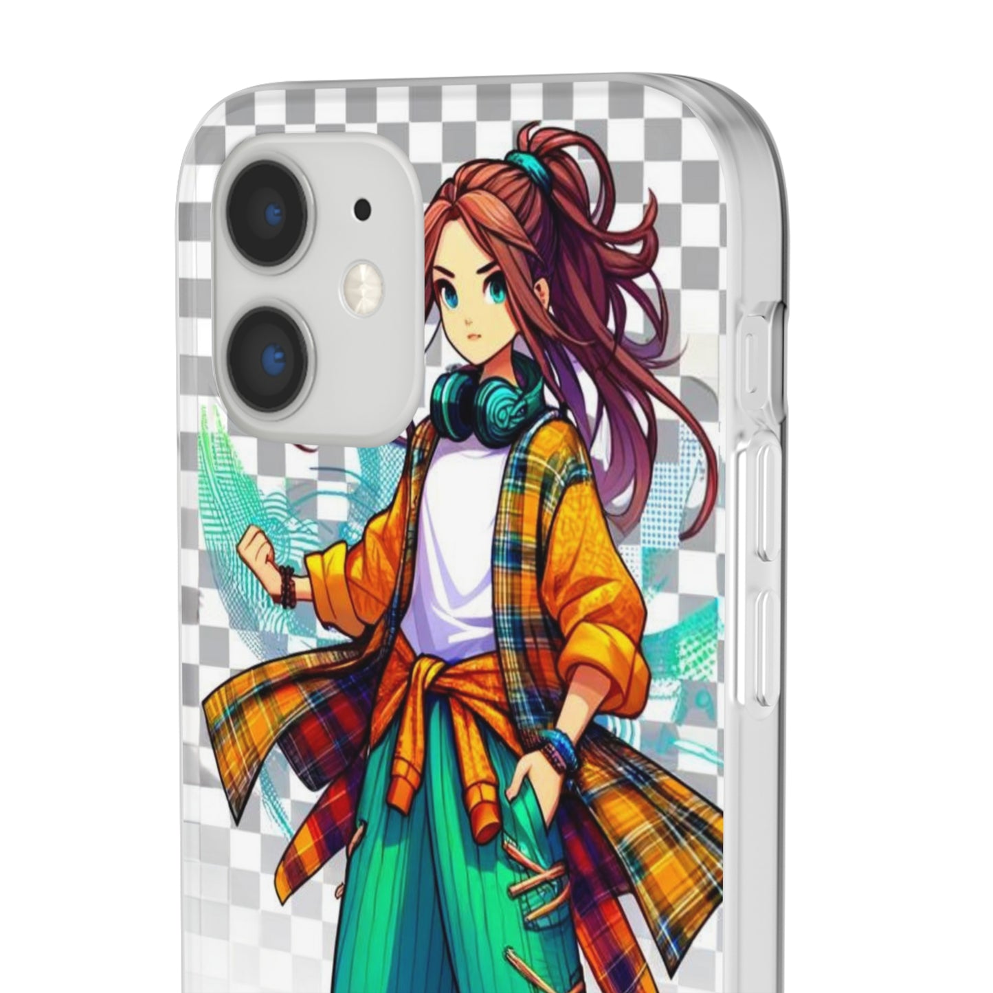 Tokyo Girl Flexi Phone Case Semi-transparent