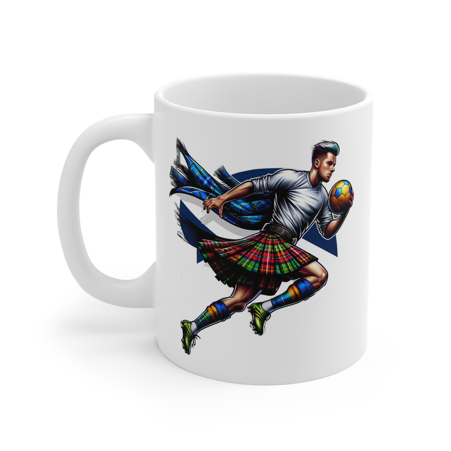 Come on Scotland 11oz White Mug