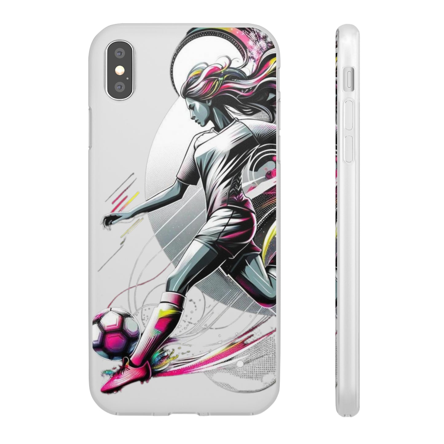 Football Magic Flexi Phone Case Semi-transparent