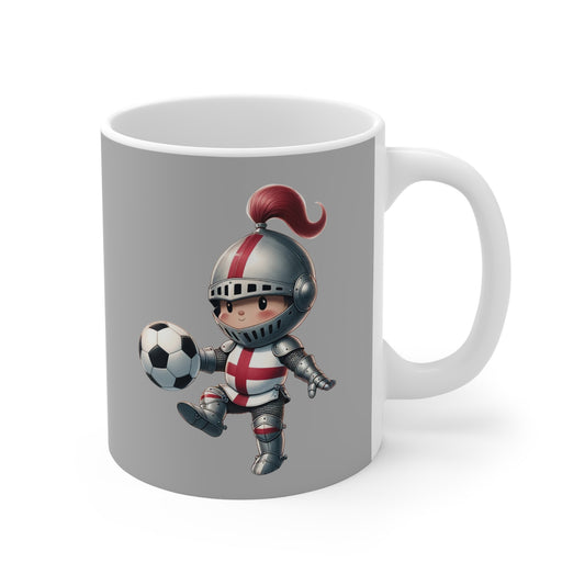 Baby English Knight White/Grey Mug