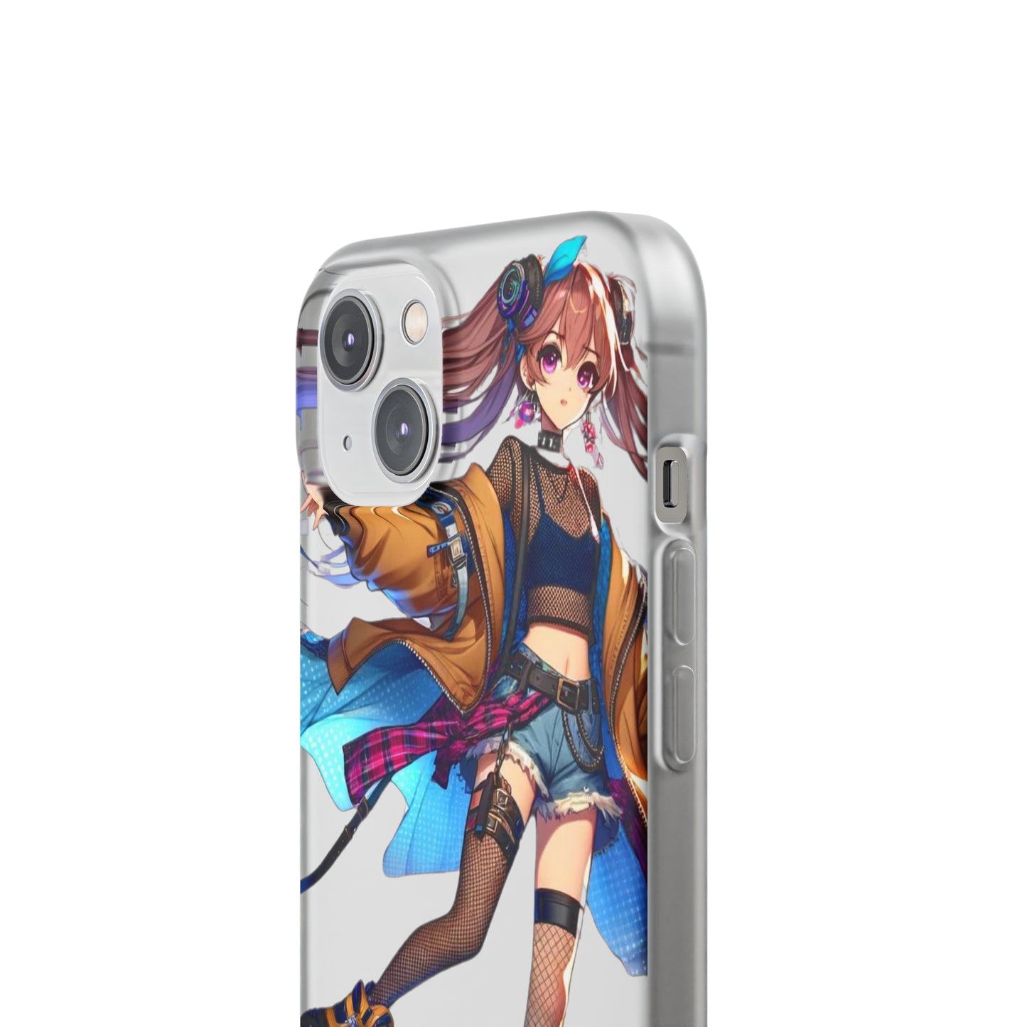 Tokyo Girl Flexi Phone Case Semi-transparent