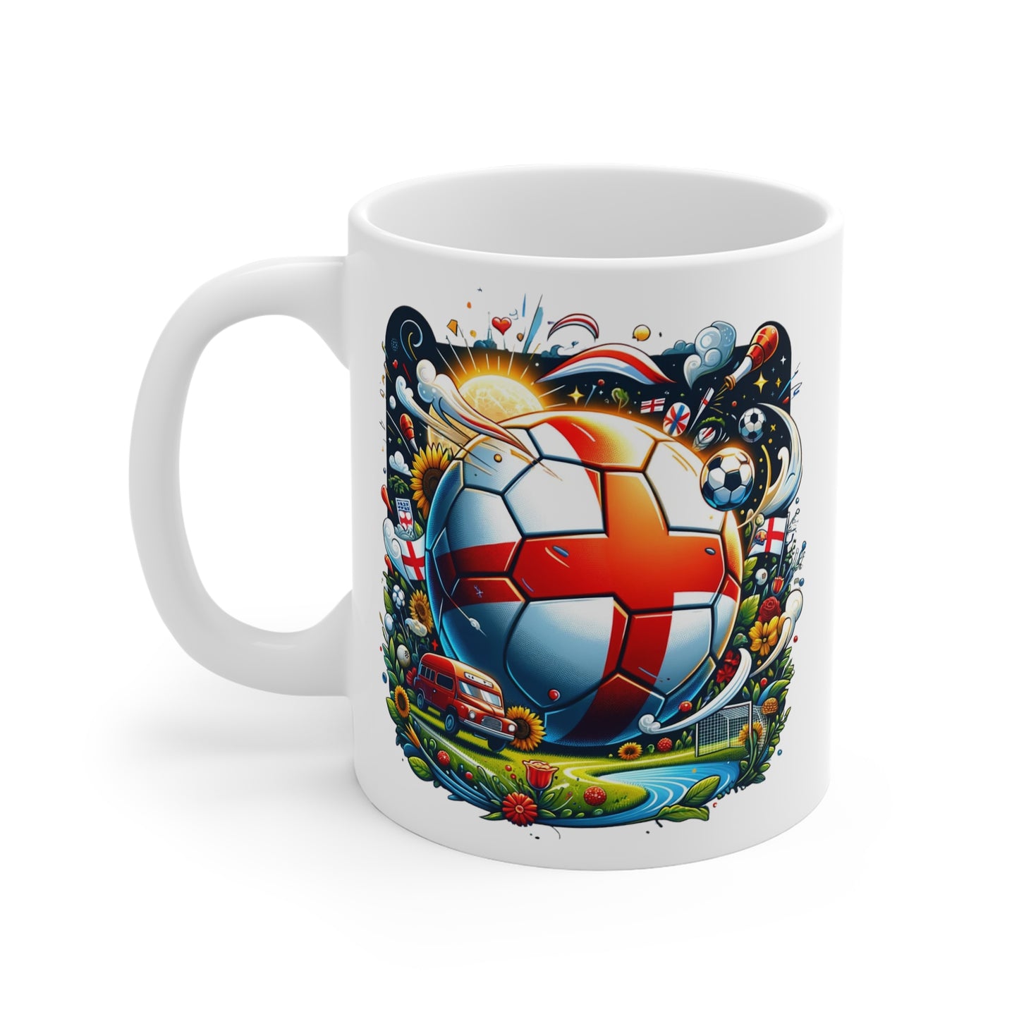 England White Mug