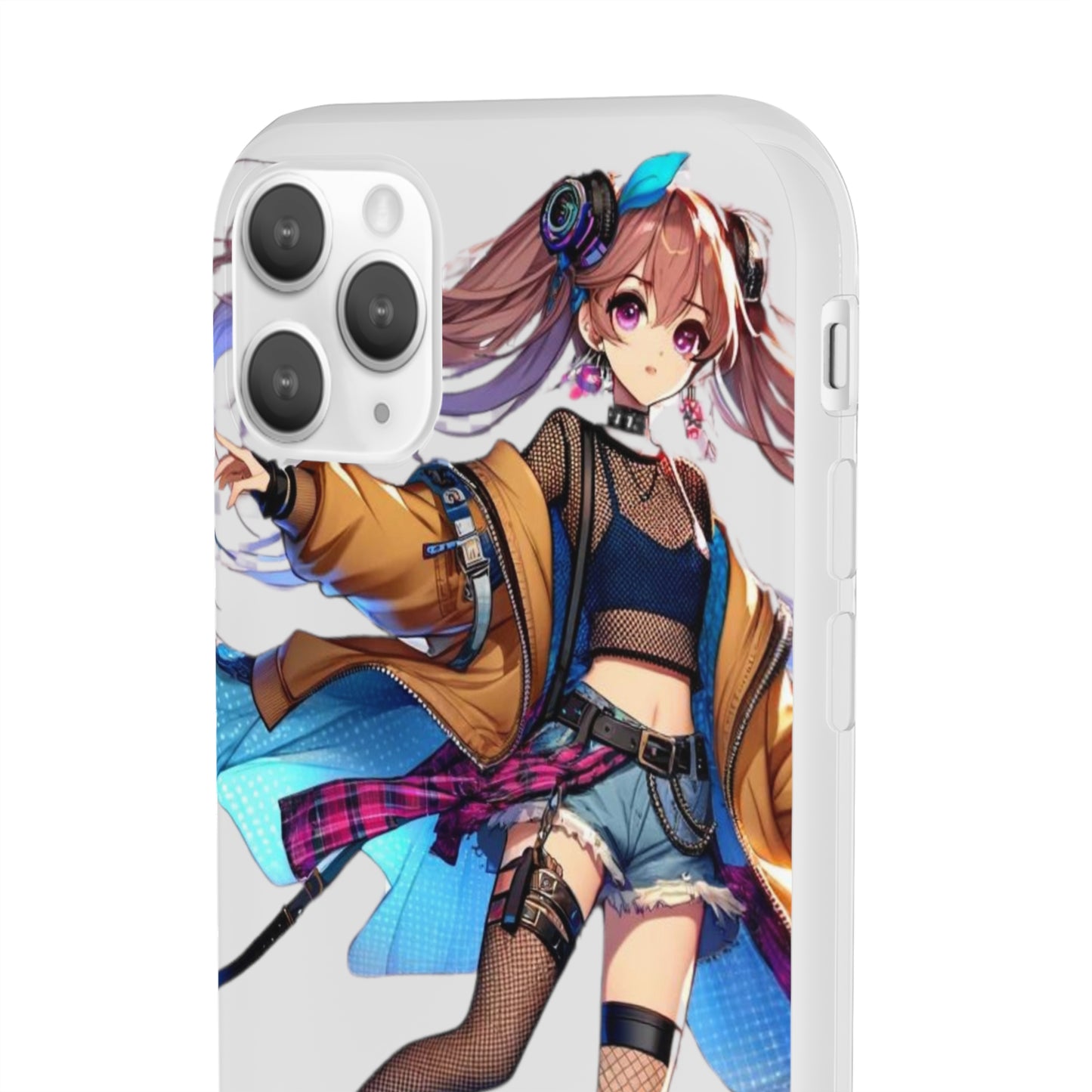 Tokyo Girl Flexi Phone Case Semi-transparent