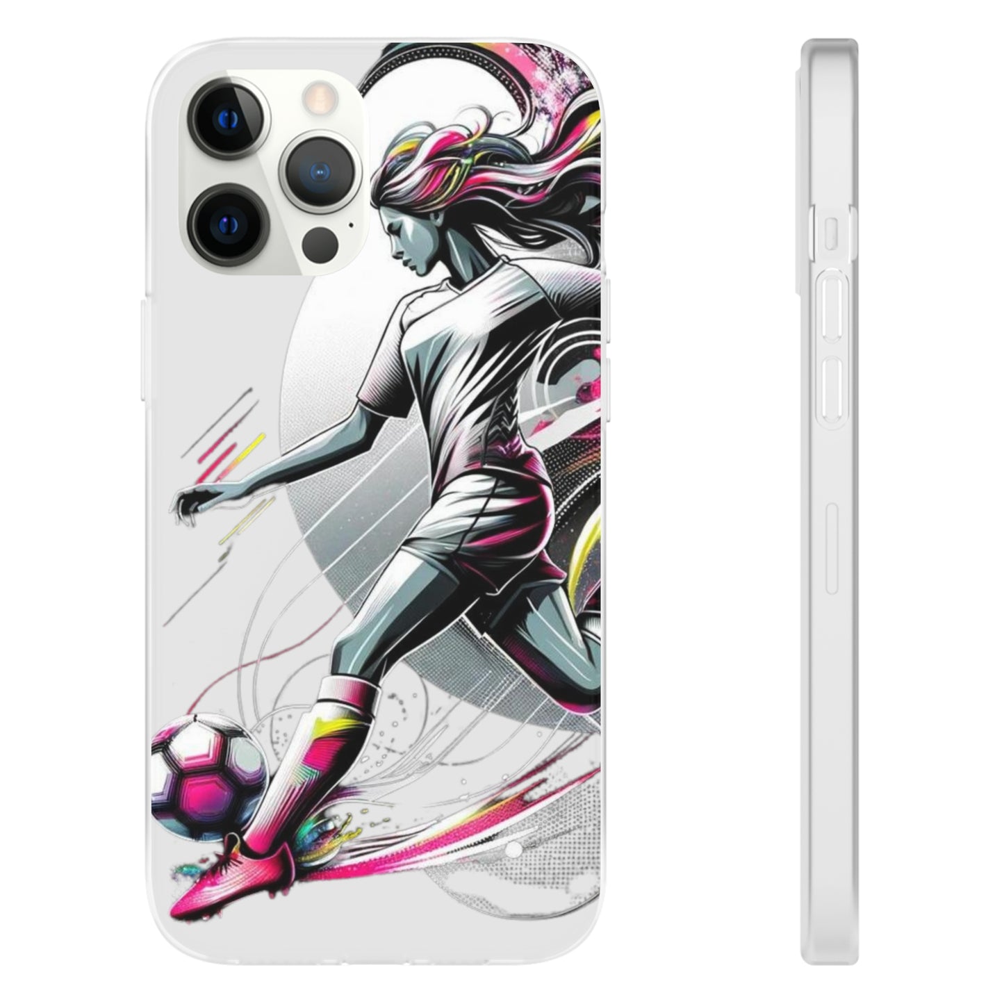 Football Magic Flexi Phone Case Semi-transparent