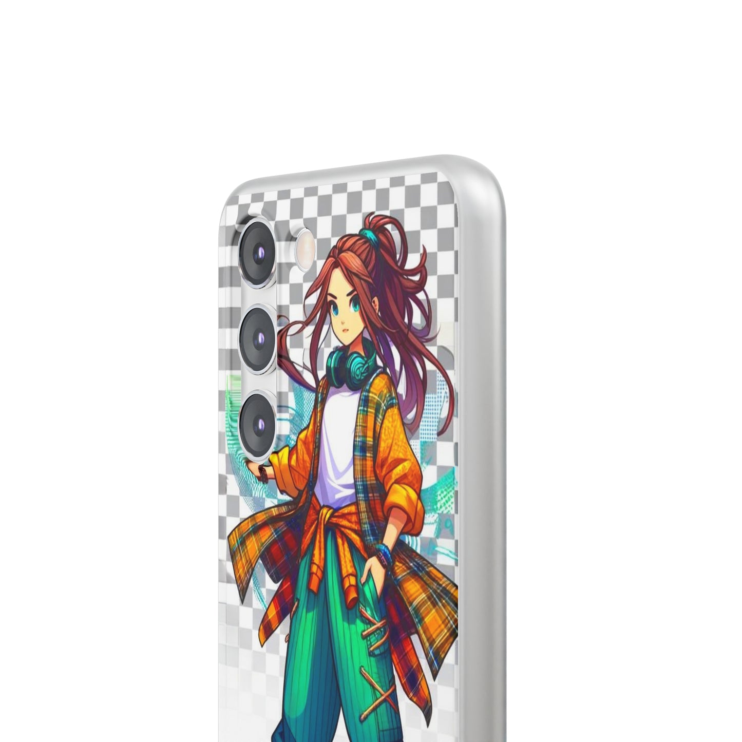 Tokyo Girl Flexi Phone Case Semi-transparent